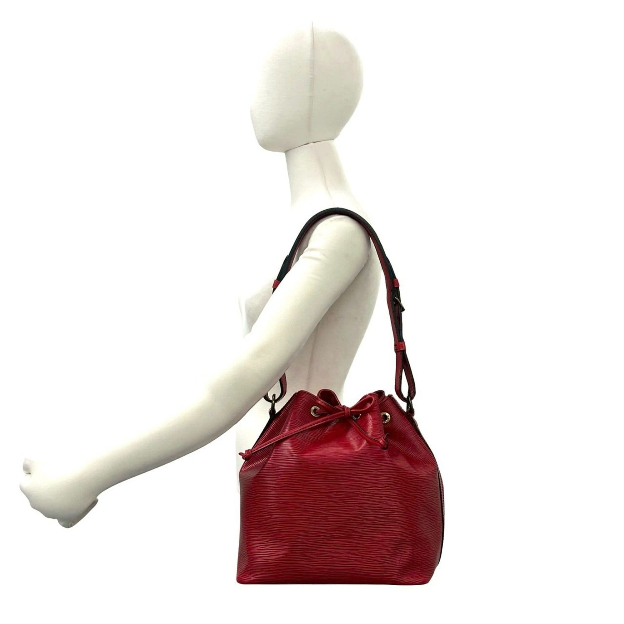 Louis Vuitton LOUIS VUITTON Vintage Petit Noé Epi Leather Semi-One Shoulder Bag, Castilian Red, 24938 Size ONE SIZE - 2 Thumbnail