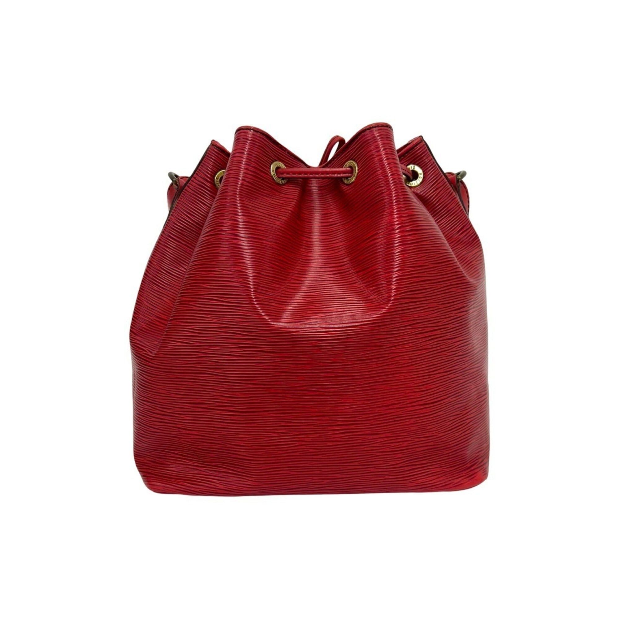 Louis Vuitton LOUIS VUITTON Vintage Petit Noé Epi Leather Semi-One Shoulder Bag, Castilian Red, 24938 Size ONE SIZE - 3 Thumbnail