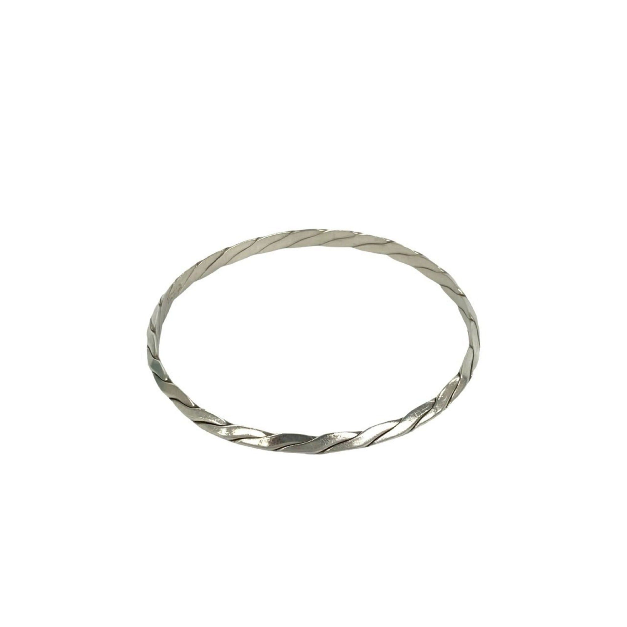 Tiffany & Co. TIFFANY&Co. Tiffany Knife Edge Twist Bangle, Sterling Silver 925 Bracelet, Accessory, 31215 Size ONE SIZE - 6 Thumbnail