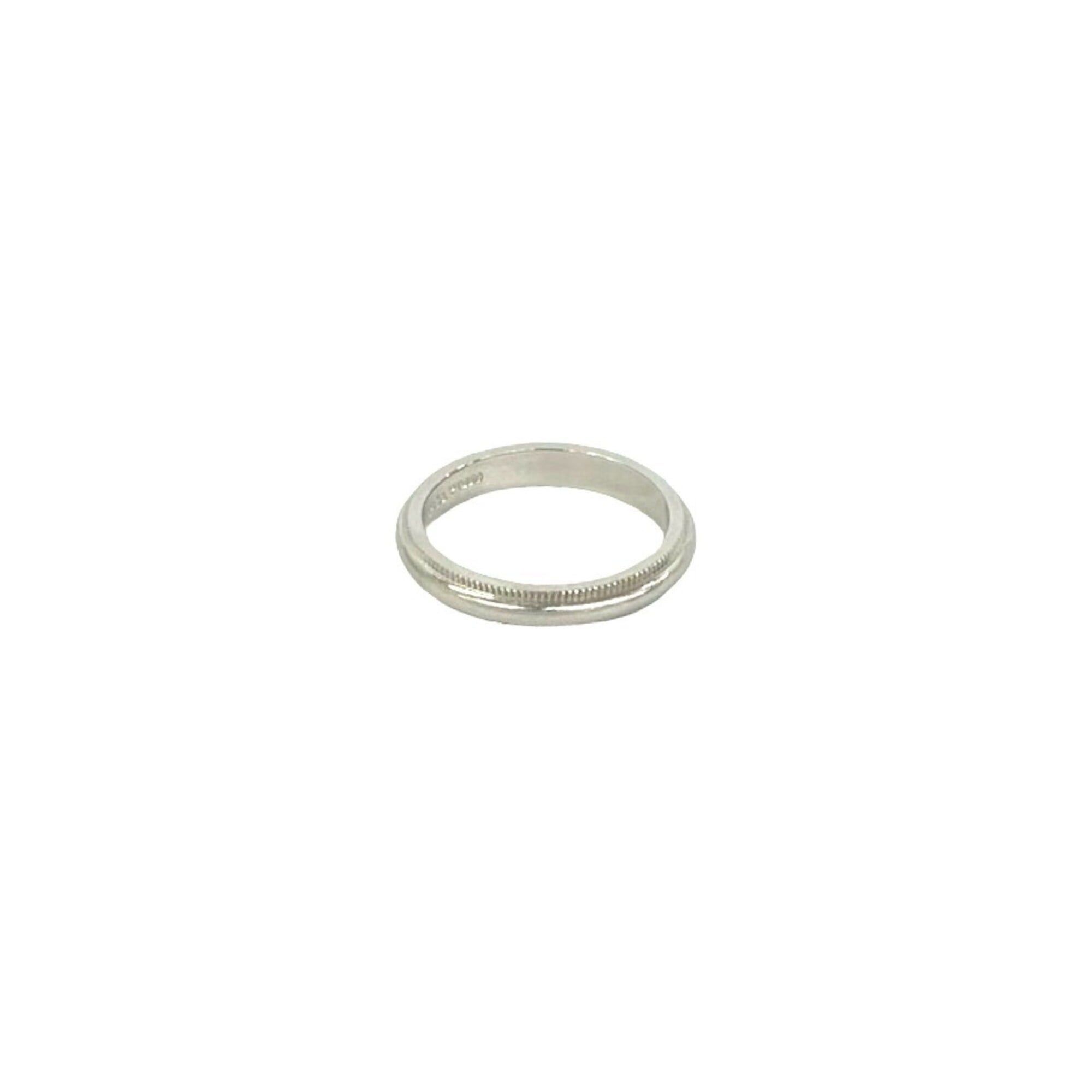 Tiffany & Co. TIFFANY&Co. Tiffany Milgrain Ring Pt950 Platinum Accessory Silver 123-1 Size ONE SIZE - 4 Thumbnail