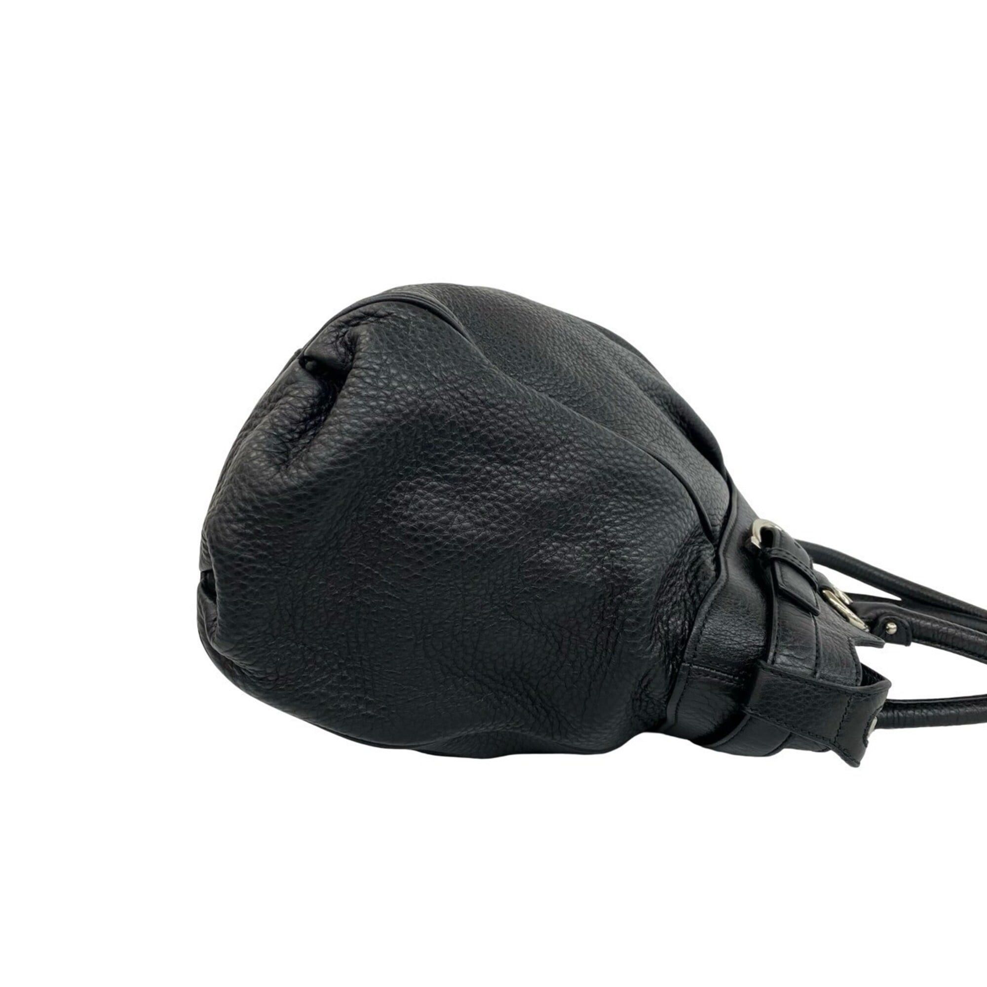 Salvatore Ferragamo Salvatore Ferragamo Gancini hardware leather tote bag/handbag, black, 93117 Size ONE SIZE - 6 Thumbnail