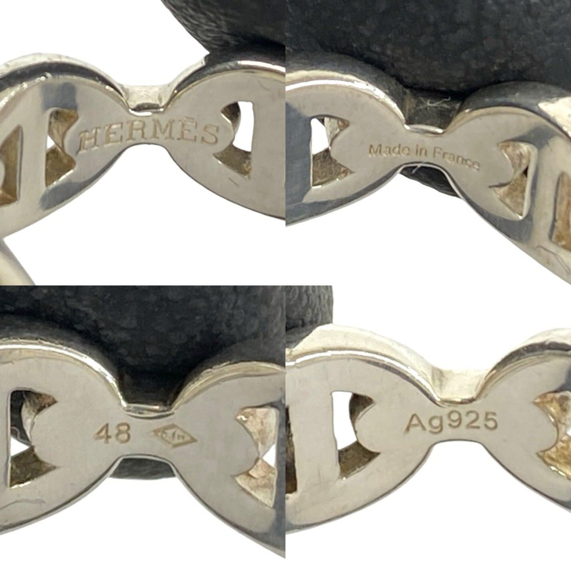 Hermes Hermes Enchainée Ring, Sterling Silver 925, Women's Accessory, 68012 Size ONE SIZE - 3 Thumbnail