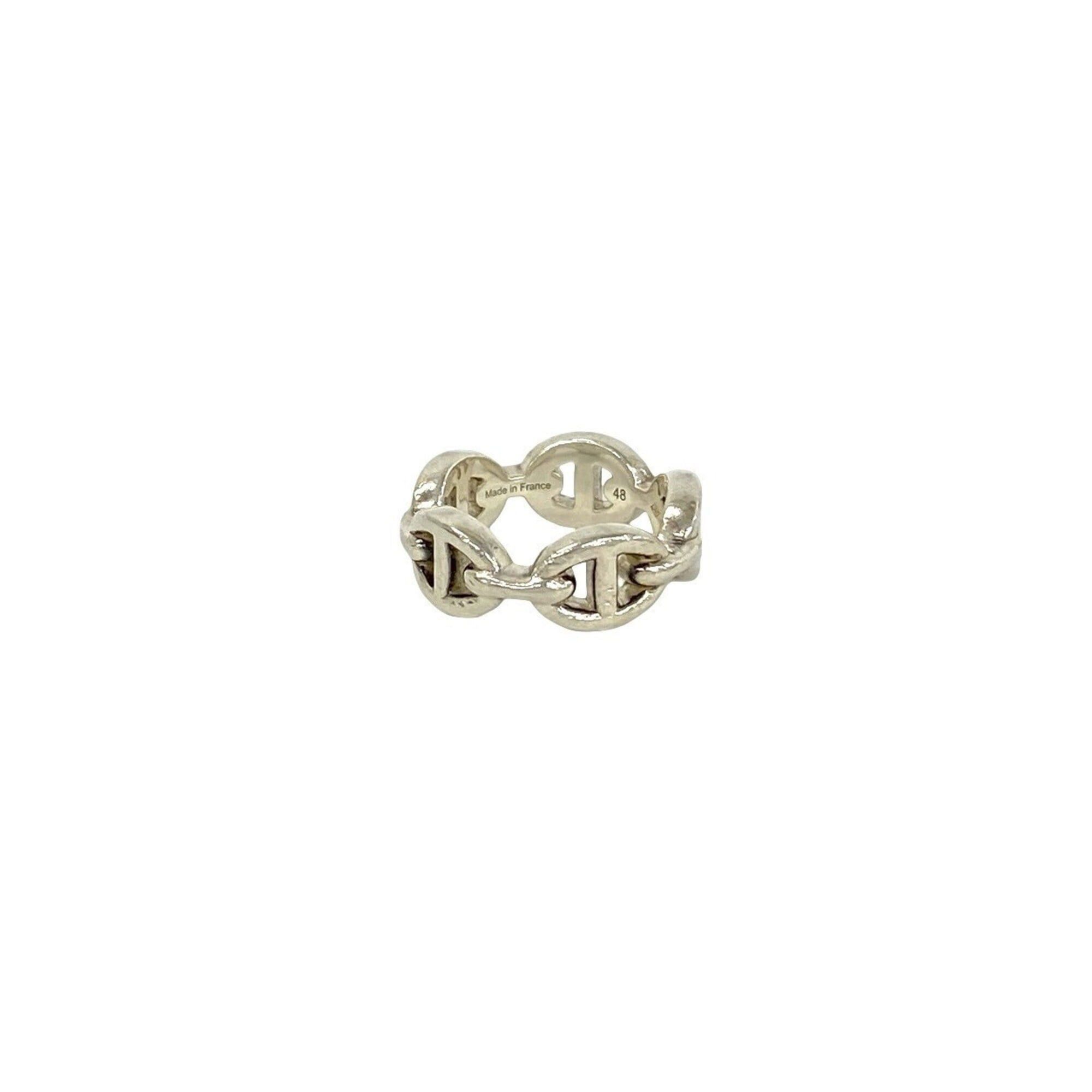 Hermes Hermes Enchainée Ring, Sterling Silver 925, Women's Accessory, 63601 Size ONE SIZE - 5 Thumbnail