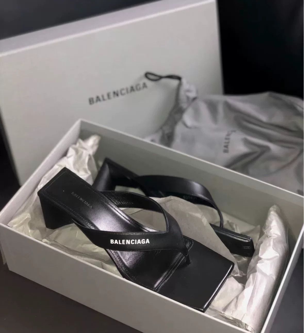 Balenciaga Balenciaga Black Slingback Heels Size US 6 / IT 36 - 2 Thumbnail