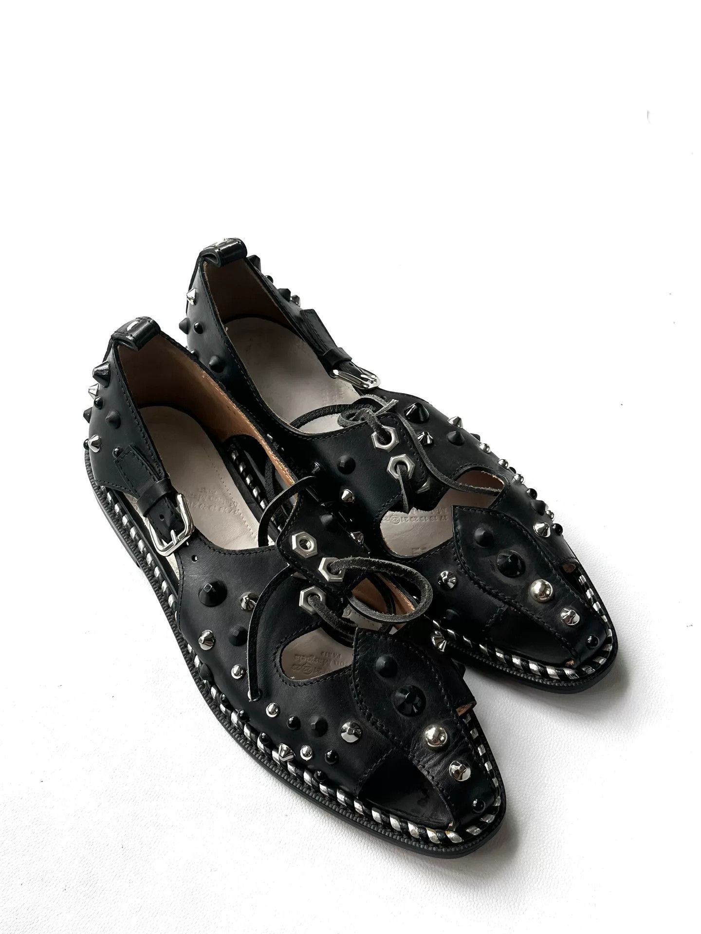 Maison Margiela Maison Margiela Studded Leather Boots Size US 6 / IT 36 - 2 Thumbnail