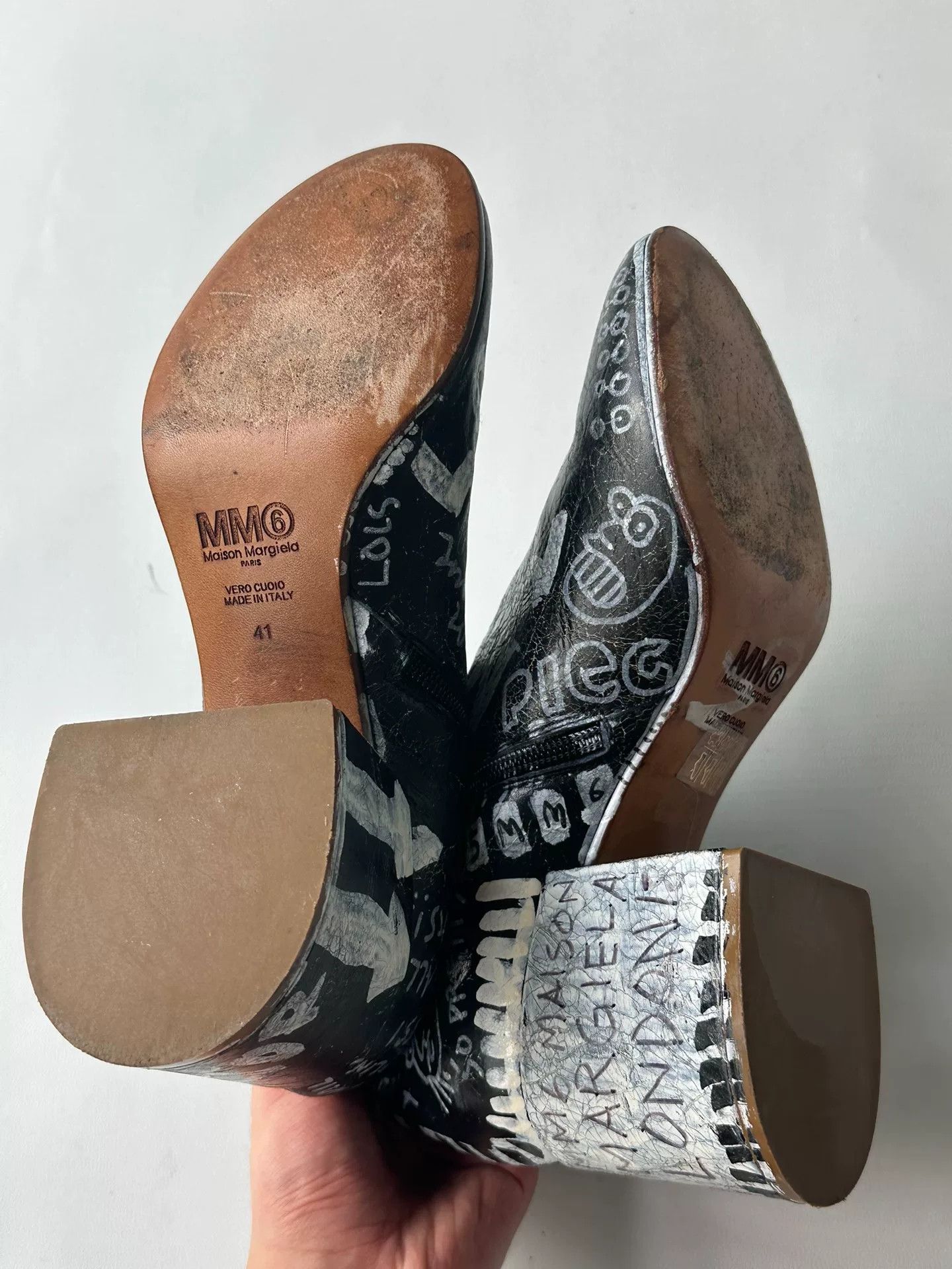 Maison Margiela Maison Margiela Graffiti High-Heel Boots Size US 10 / IT 40 - 3 Thumbnail