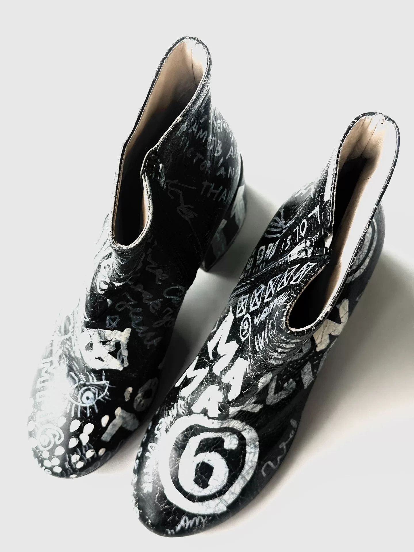 Maison Margiela Maison Margiela Graffiti High-Heel Boots Size US 10 / IT 40 - 2 Thumbnail