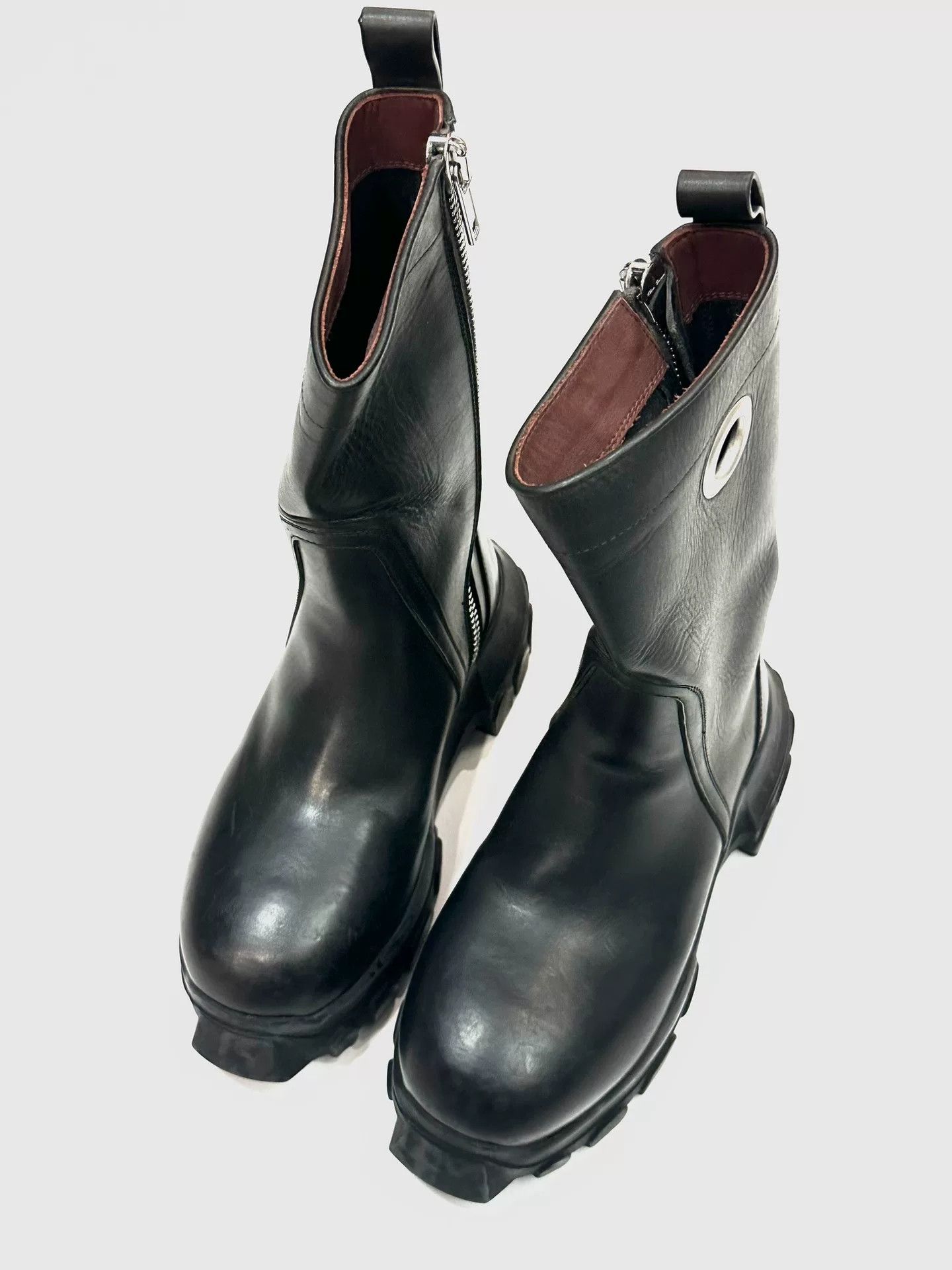 Rick Owens Rick Owens High-Top Side Zip Octopus Boots Size US 4 / IT 34 - 2 Thumbnail