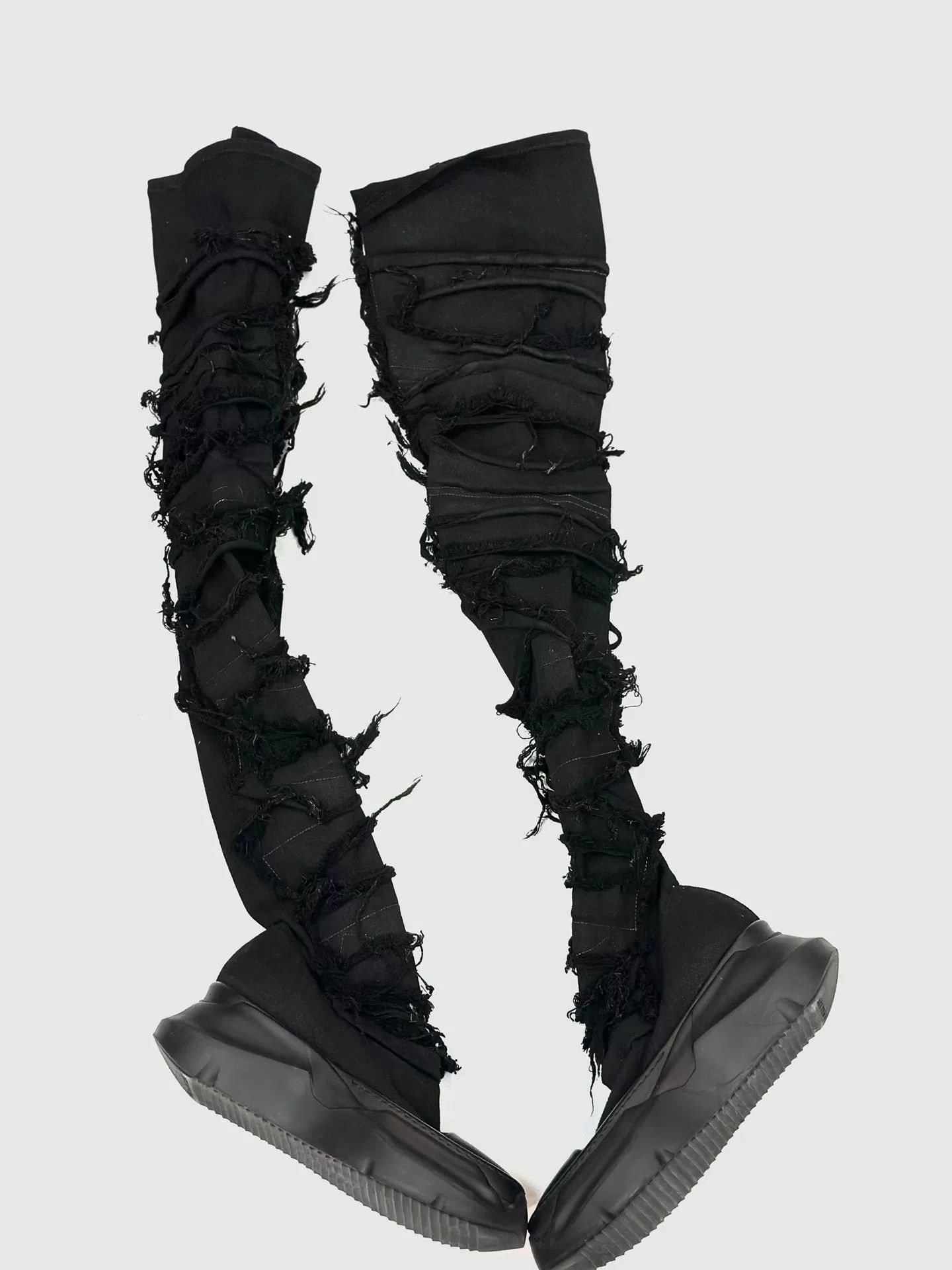 Rick Owens Rick Owens Distressed Tank Sole Boots Size US 6 / IT 36 - 2 Thumbnail