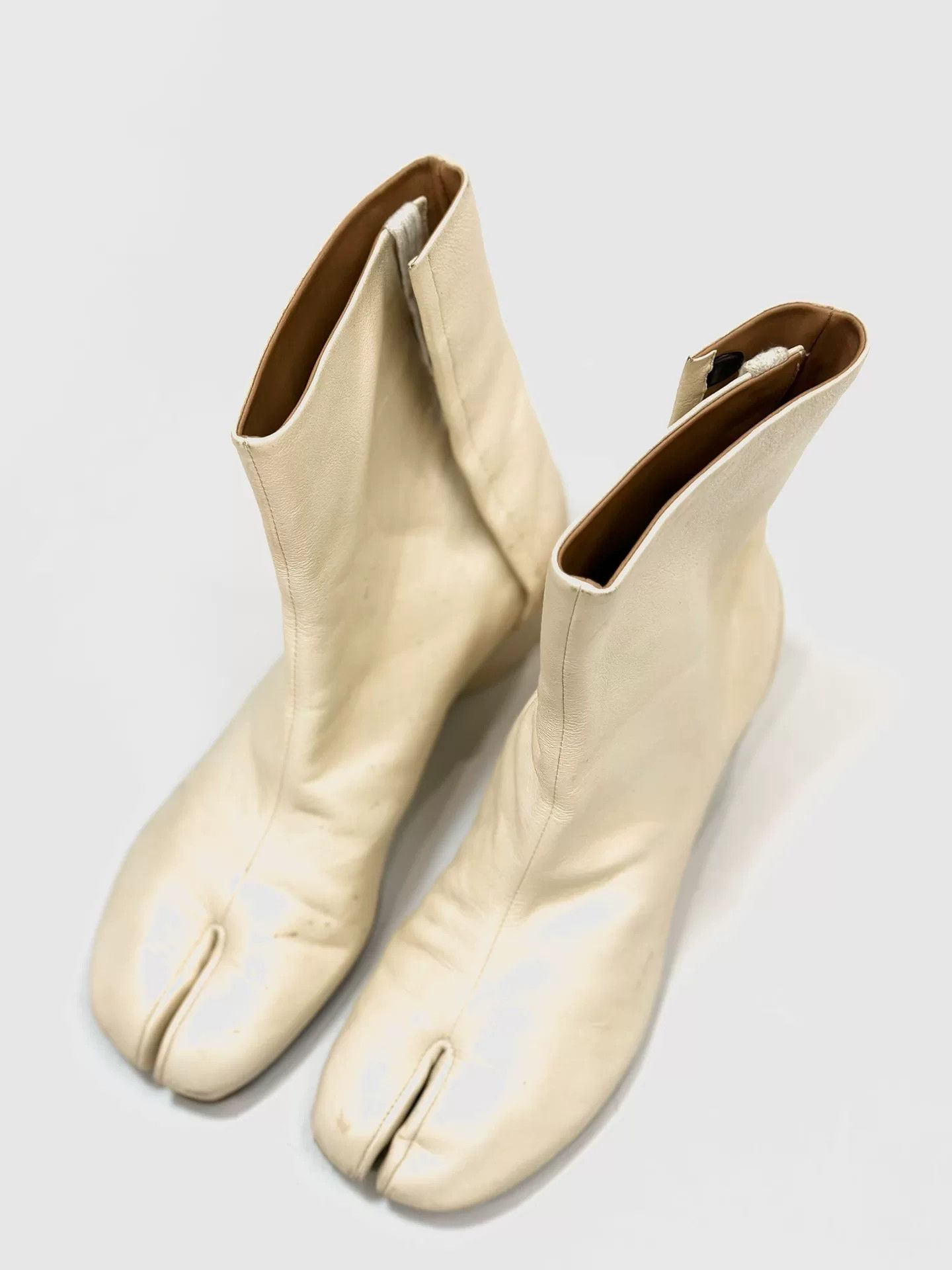 Rick Owens Maison Margiela Tabi White Toe Boots Size US 7 / IT 37 - 2 Thumbnail