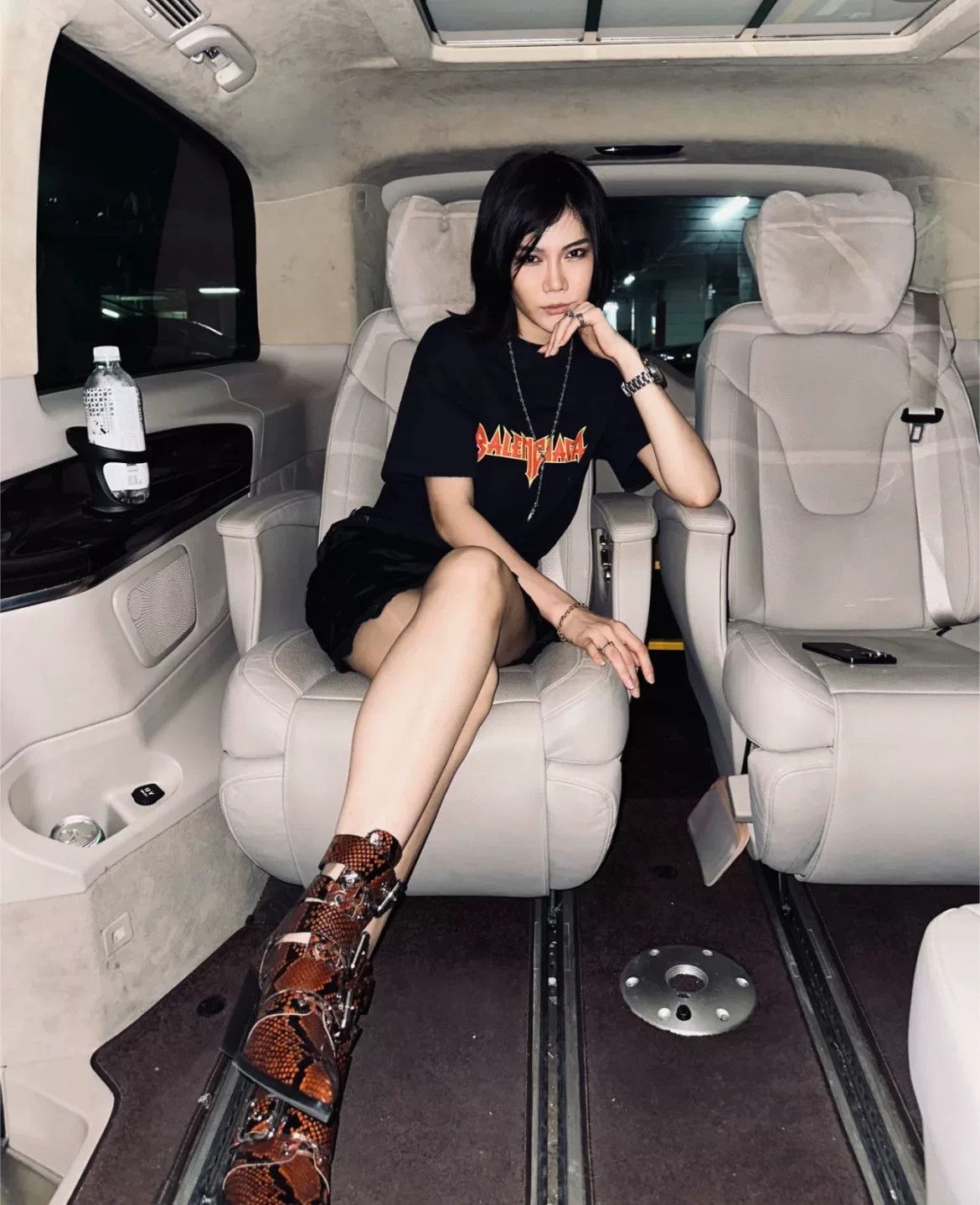 Balenciaga Balenciaga Rock Band Spliced Short-Sleeve Dress Size M / US 6-8 / IT 42-44 - 5 Thumbnail