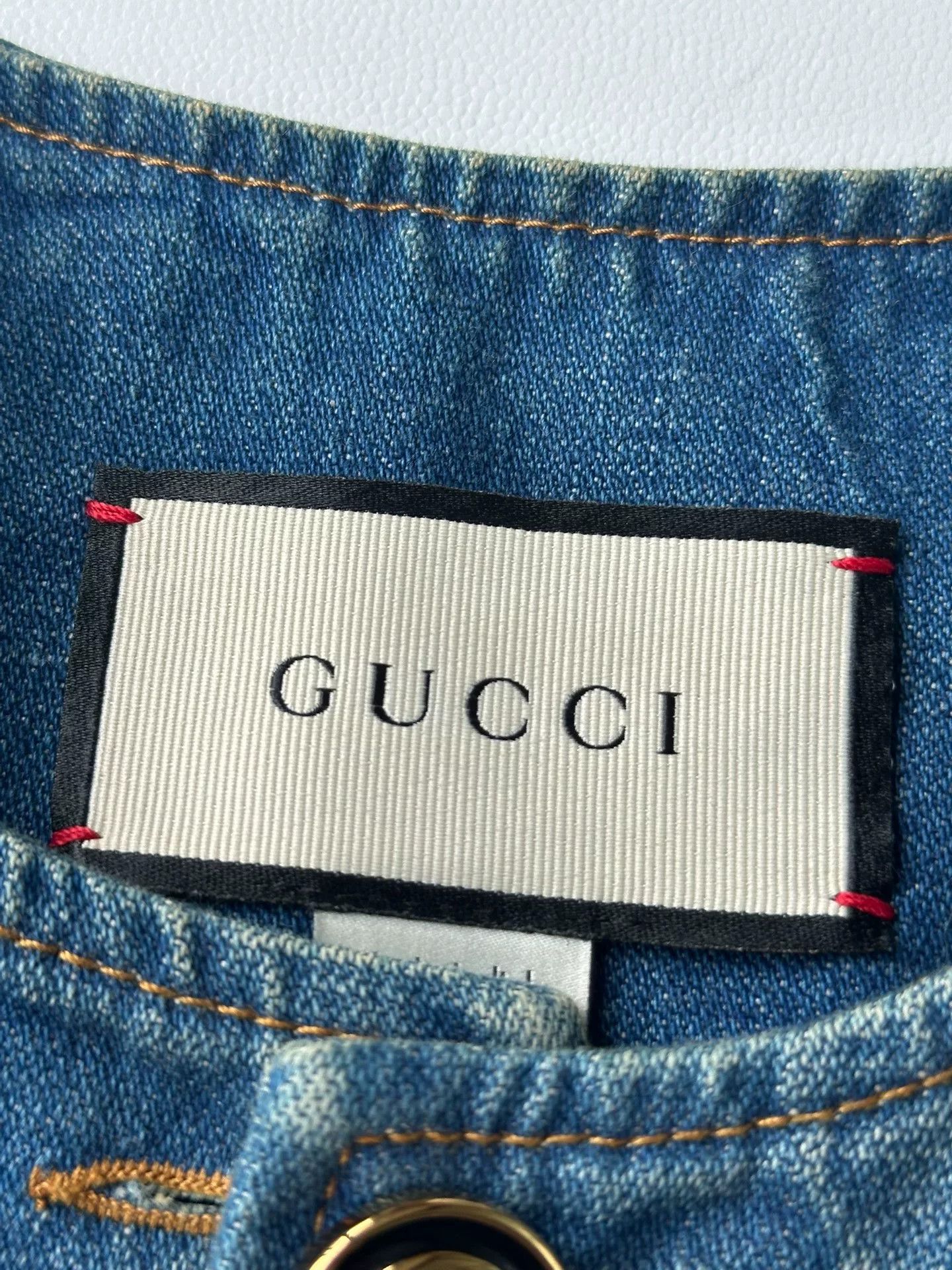 Gucci Gucci Denim Multi-pocket Sleeveless Dress W Belt Size XXS / US 00 / IT 34 - 2 Thumbnail