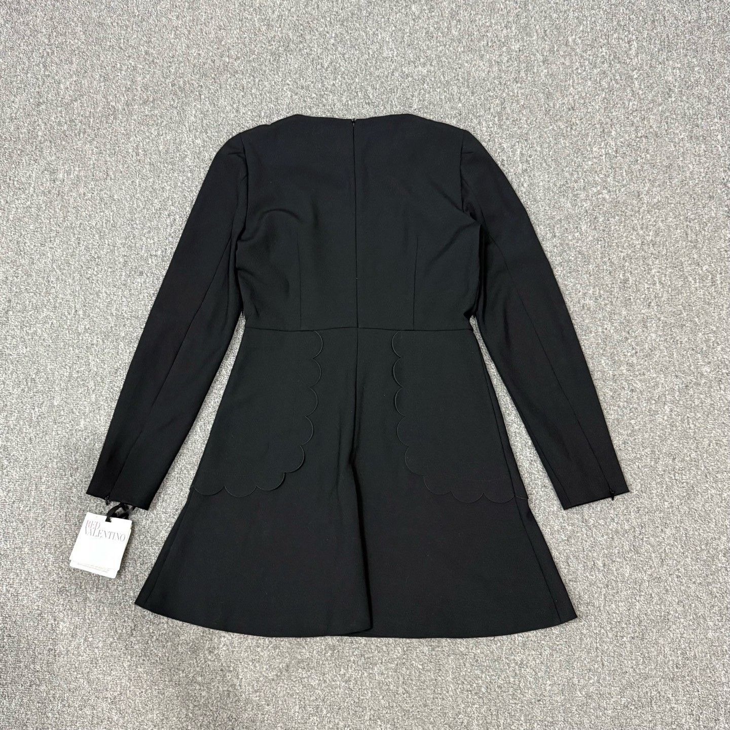 Valentino Valentino Black Color-Block Collar Dress Size S / US 4 / IT 40 - 2 Thumbnail