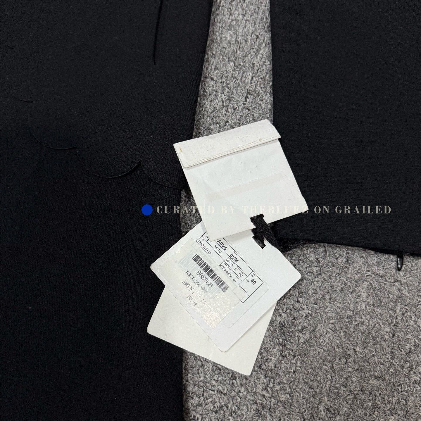 Valentino Valentino Black Color-Block Collar Dress Size S / US 4 / IT 40 - 3 Thumbnail
