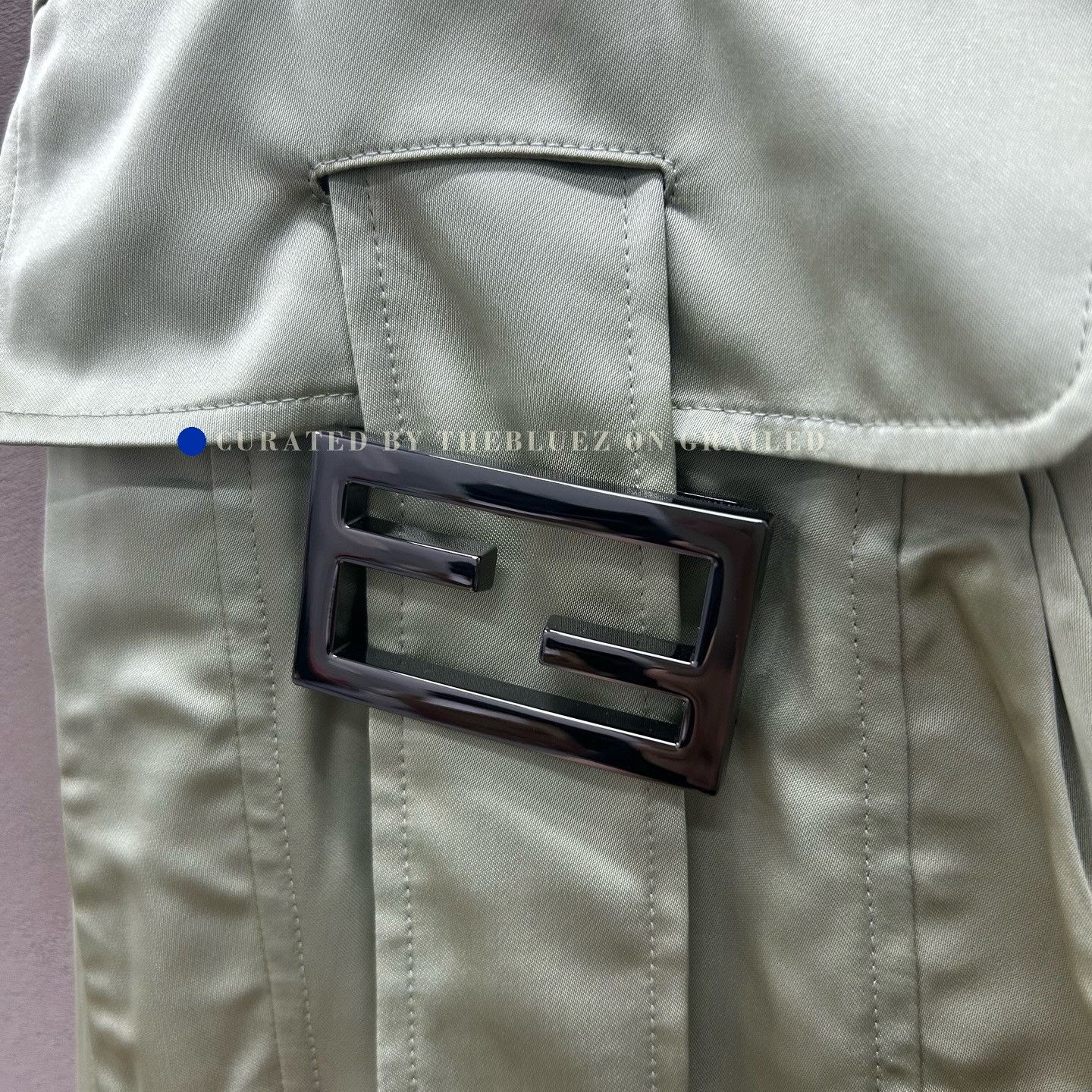 Fendi Fendi Light Green Pleated Cargo Pants 36 Size 36" / US 14 / IT 50 - 3 Thumbnail