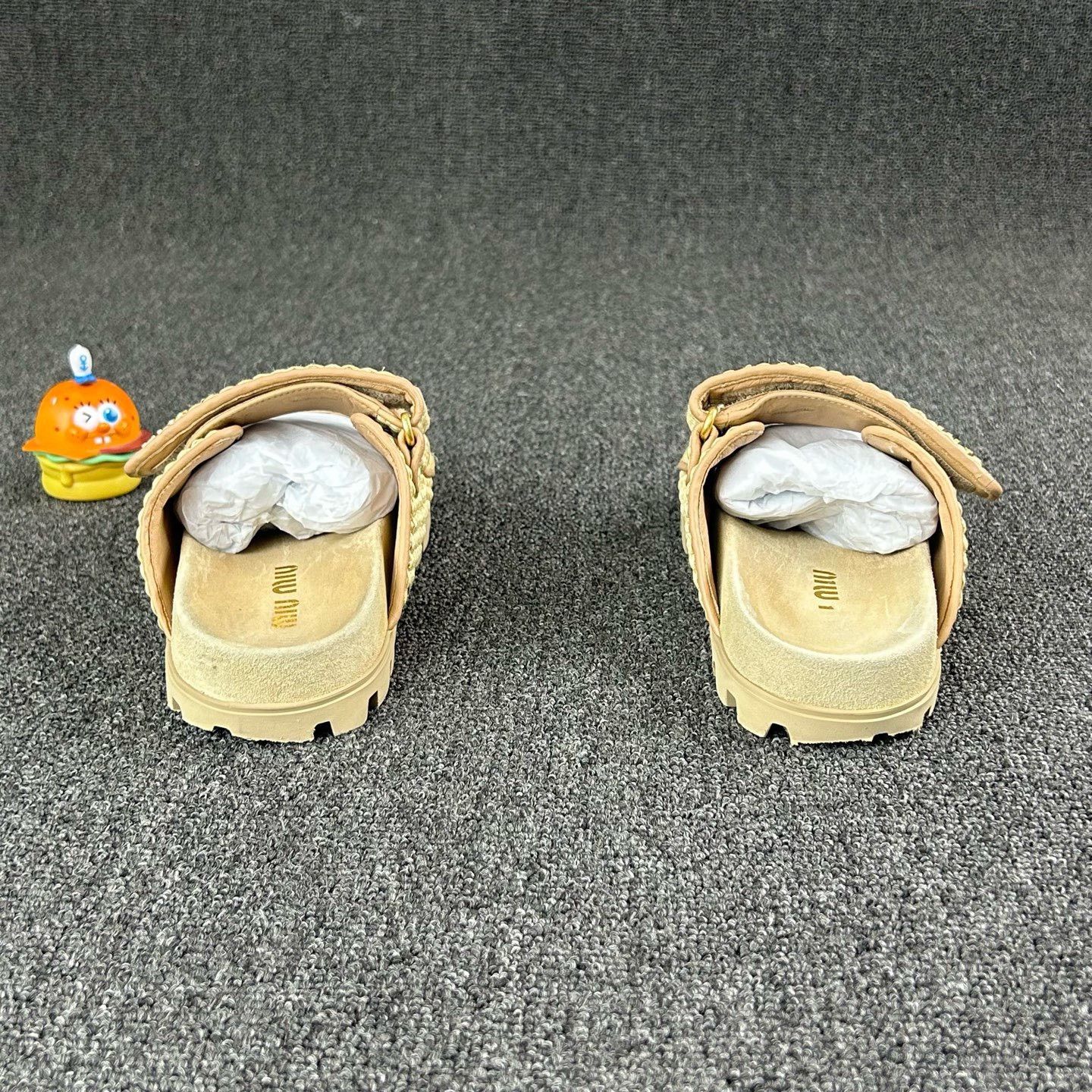 Miu Miu Miu Miu Straw Woven Strappy Sandals Size US 5 / IT 35 - 5 Thumbnail