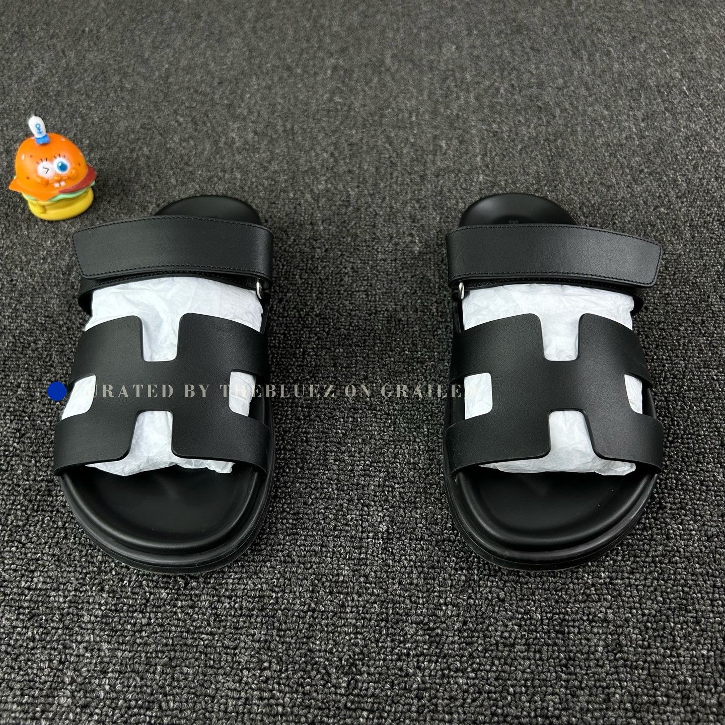 Hermes Hermes Black Slippers Size US 7 / IT 37 - 2 Thumbnail