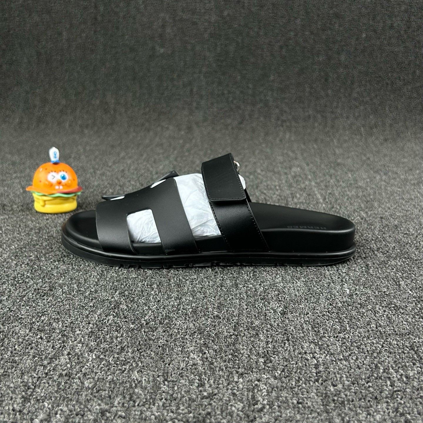 Hermes Hermes Black Slippers Size US 7 / IT 37 - 3 Thumbnail