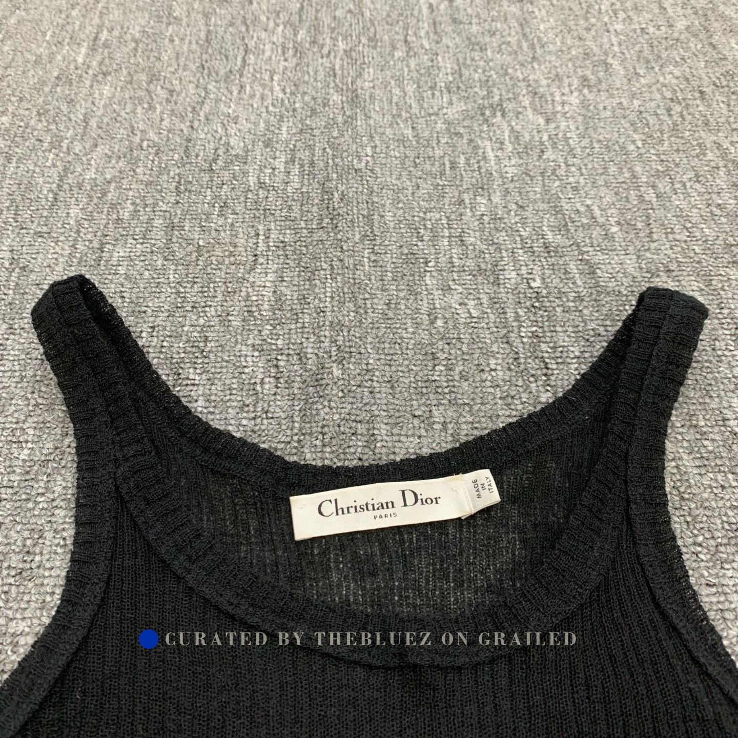 Dior DIOR Black Bee Embroidered Knit Camisole Size XS / US 0-2 / IT 36-38 - 7 Thumbnail