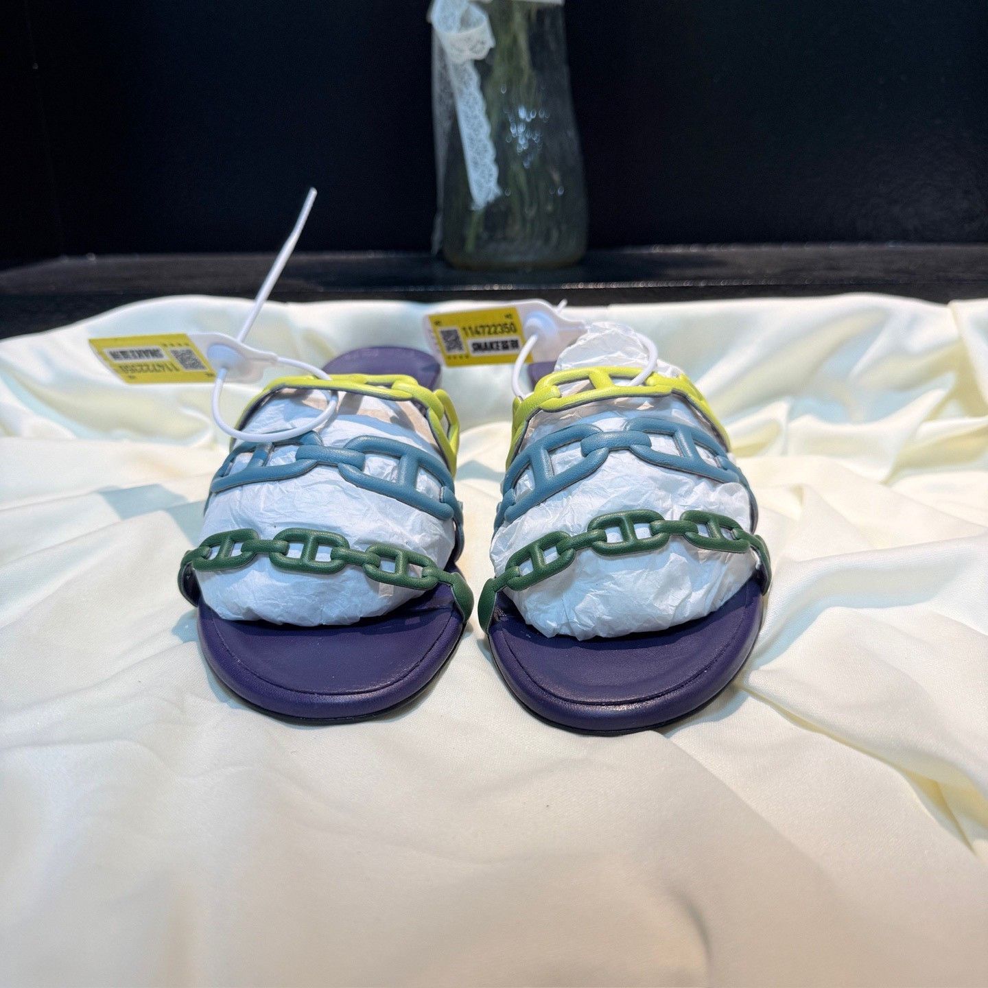 Hermes Hermes Colorful Pig Nose Heel Sandals Size US 5 / IT 35 - 2 Thumbnail