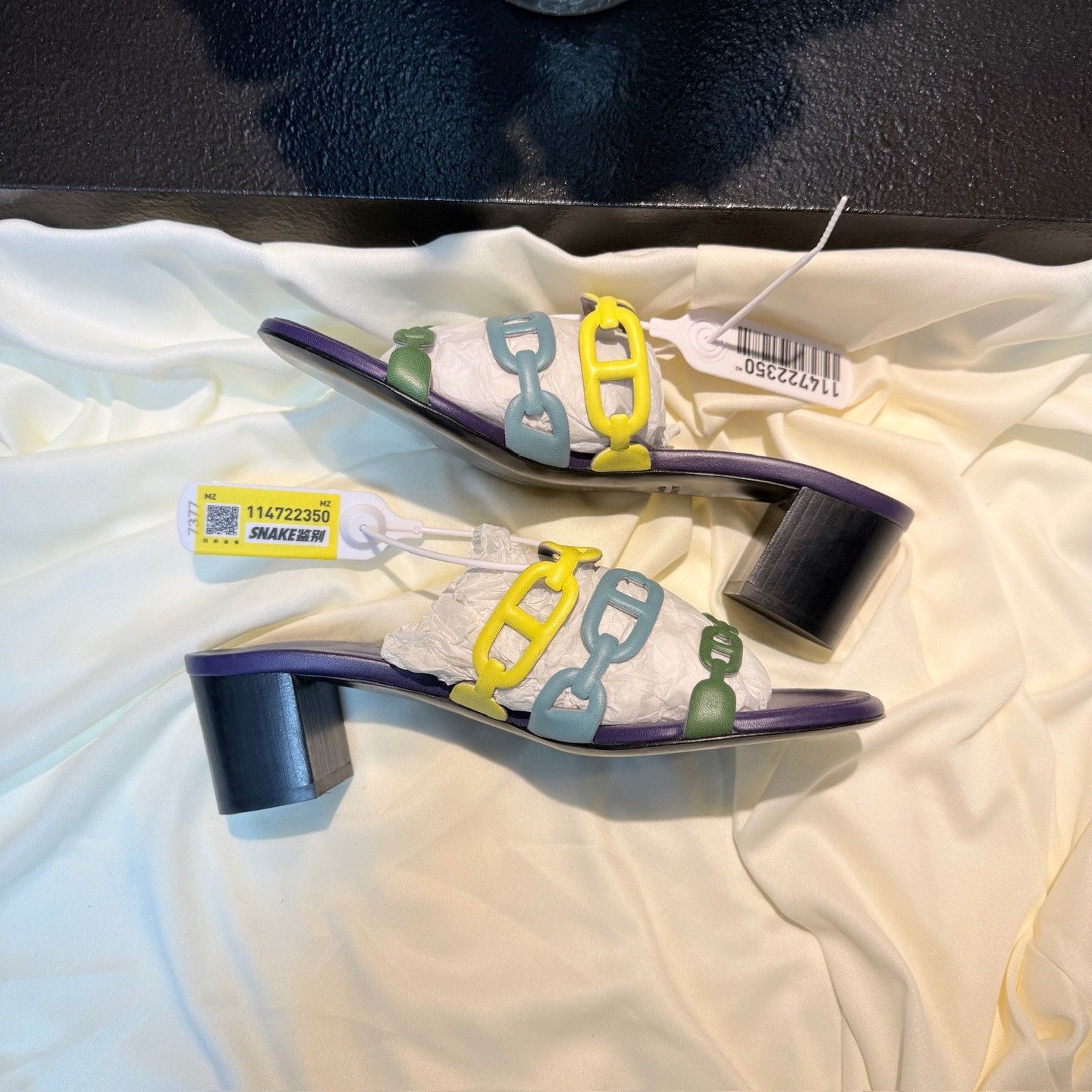 Hermes Hermes Colorful Pig Nose Heel Sandals Size US 5 / IT 35 - 4 Thumbnail