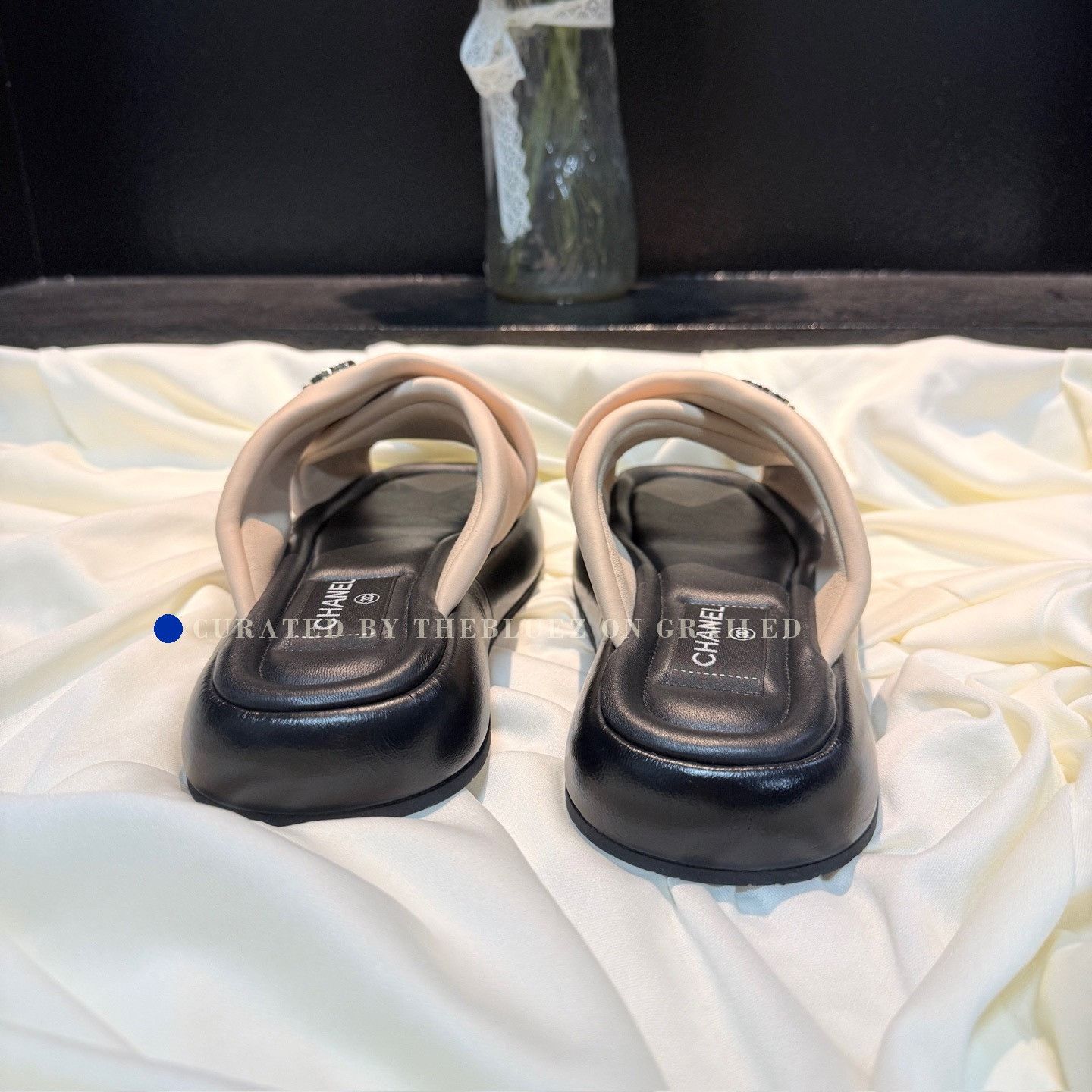Chanel Chanel Double C Gold Logo Slippers Size US 4 / IT 34 - 3 Thumbnail