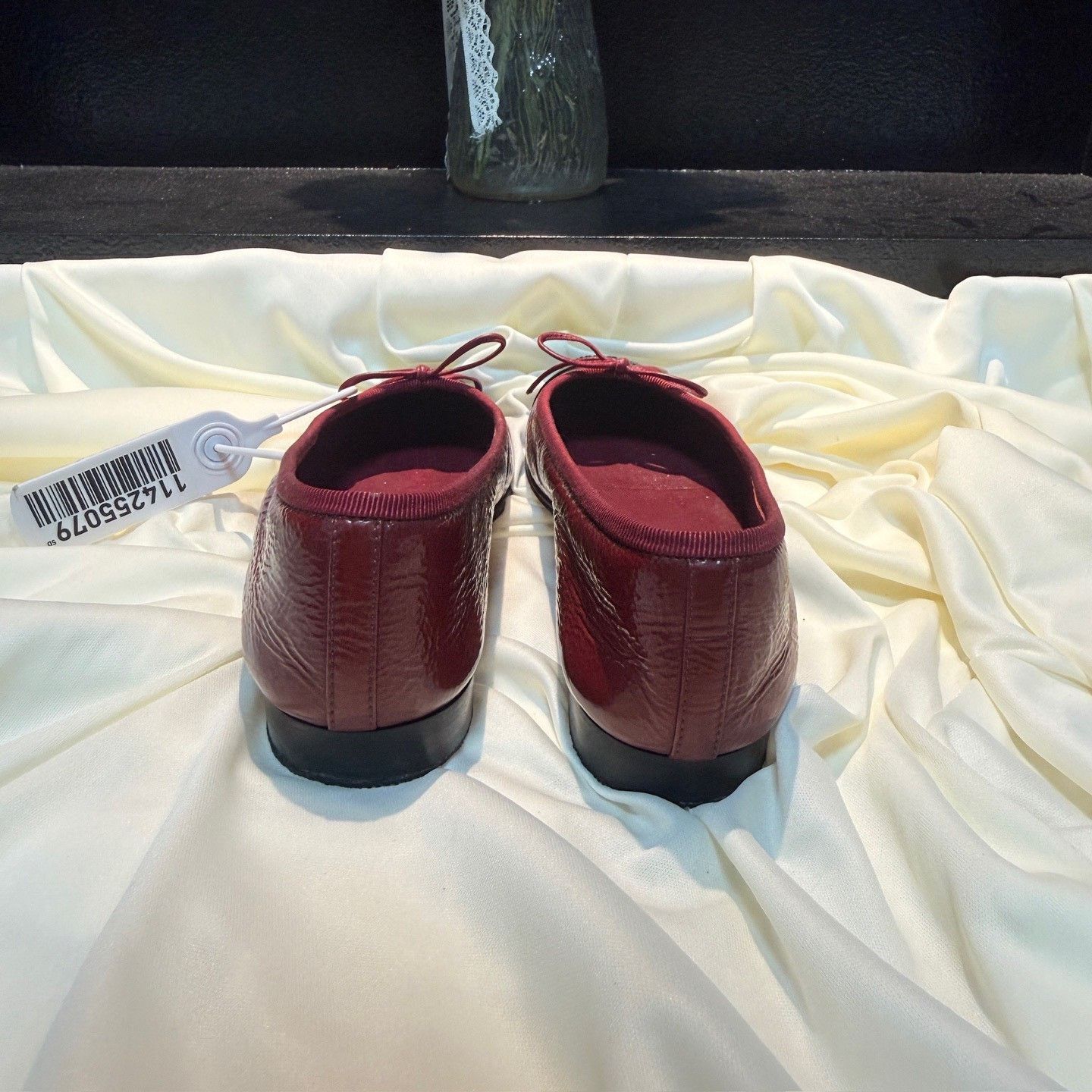 Chanel Chanel Wine Red Double C Bow Shoes Size US 4 / IT 34 - 3 Thumbnail