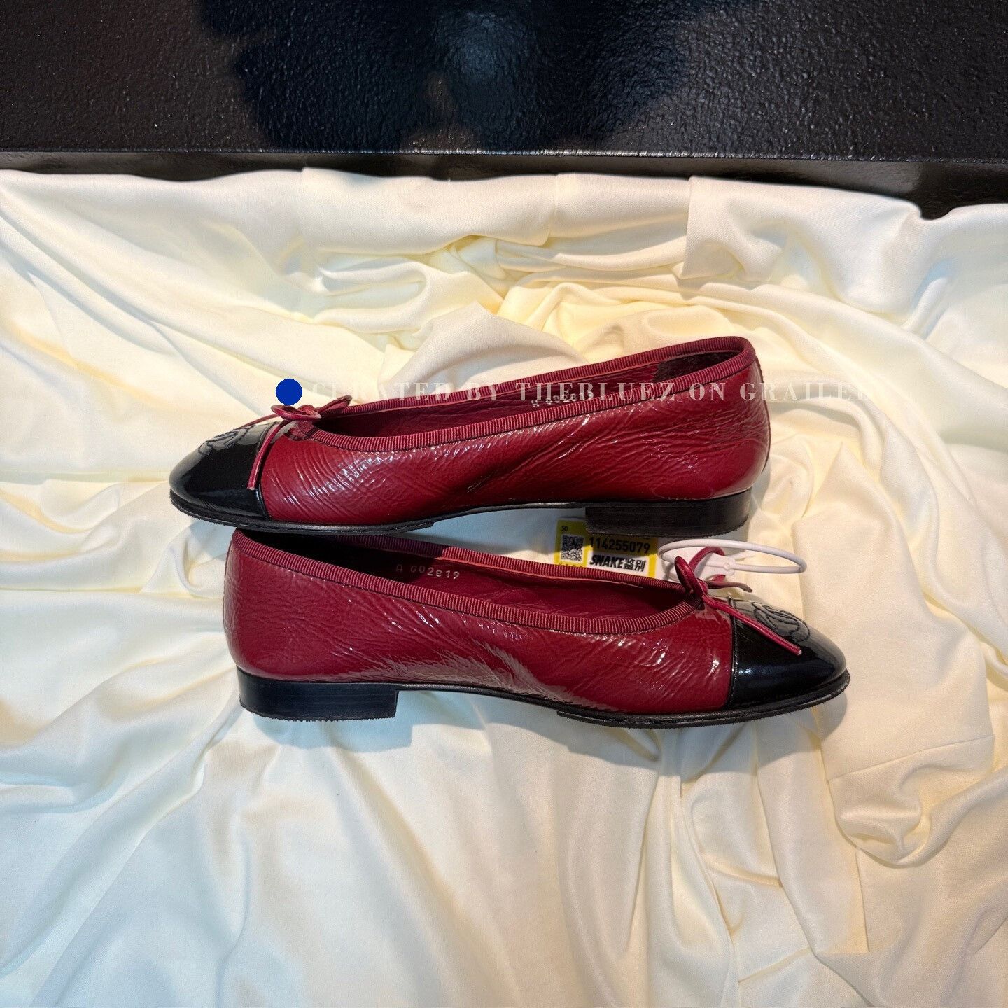 Chanel Chanel Wine Red Double C Bow Shoes Size US 4 / IT 34 - 4 Thumbnail