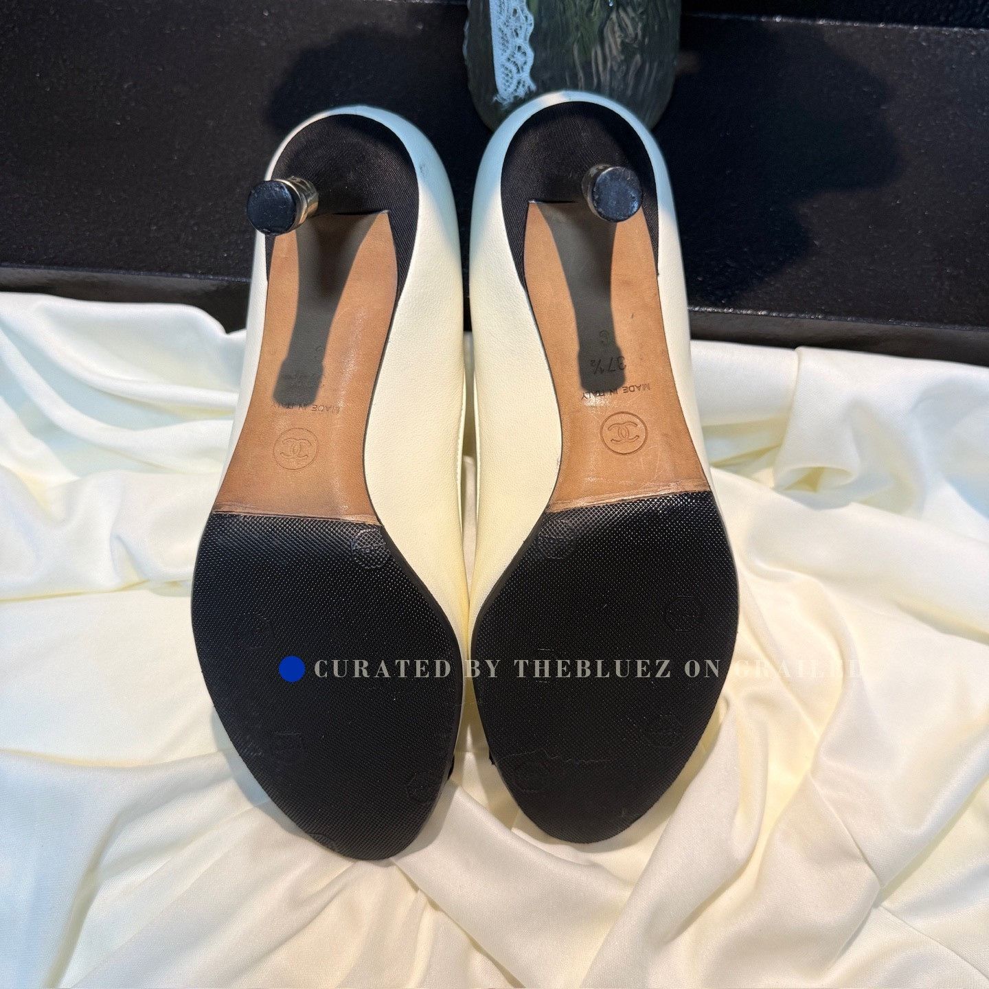 Chanel Chanel Black White Mary Jane Heels Size US 6.5 / IT 36.5 - 6 Thumbnail
