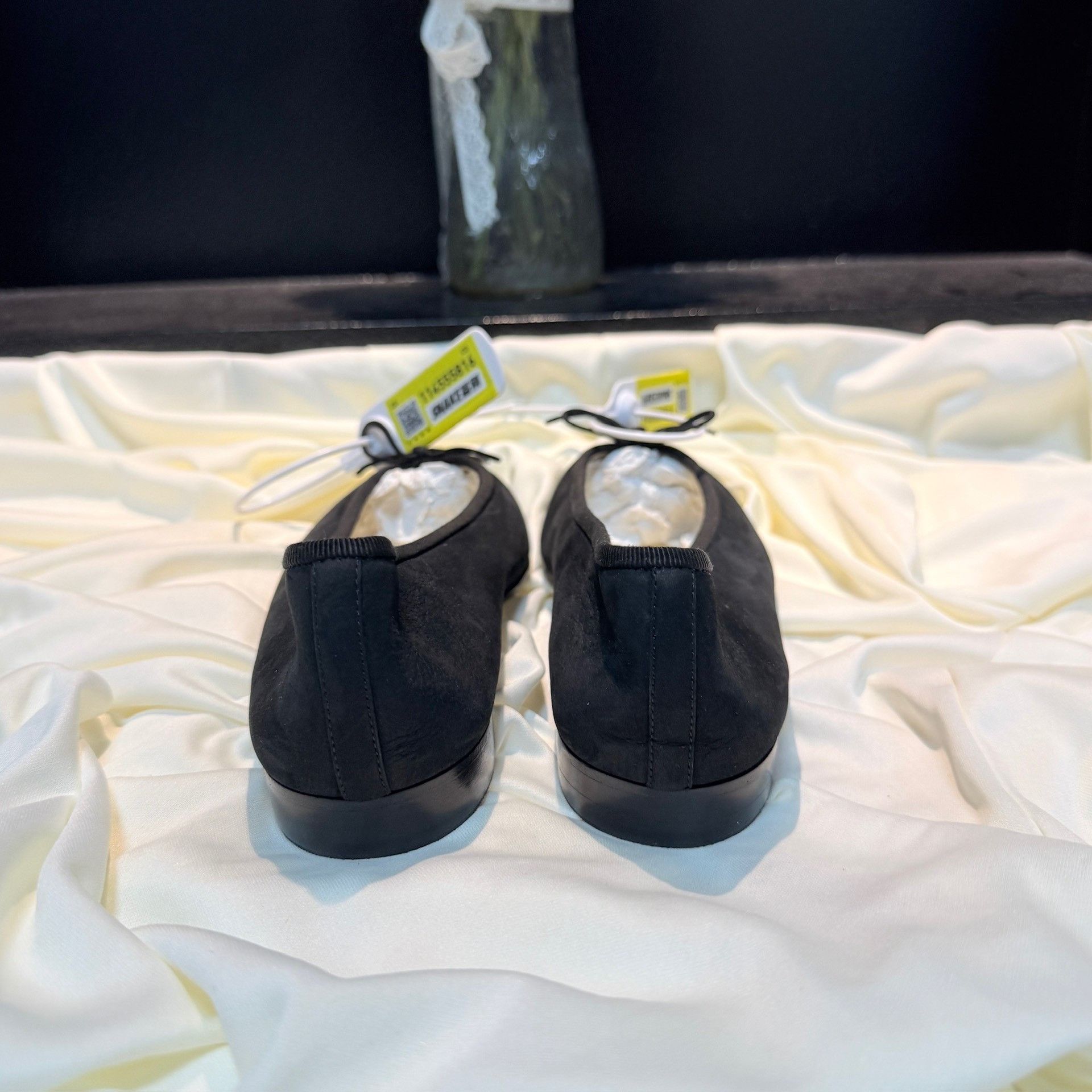 Chanel Chanel Black Double C Embroidery Flats Size US 5 / IT 35 - 3 Thumbnail