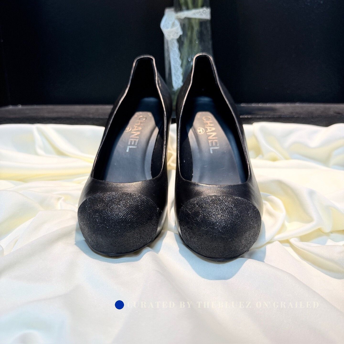 Chanel Chanel Black Double C High Heels Size US 5 / IT 35 - 2 Thumbnail
