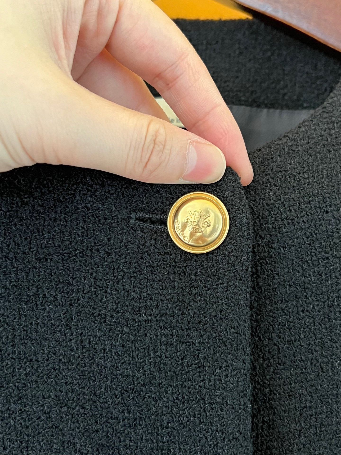 Gucci Gucci Gold Button Wool Blazer Coat Size XS / US 0-2 / IT 36-38 - 3 Thumbnail