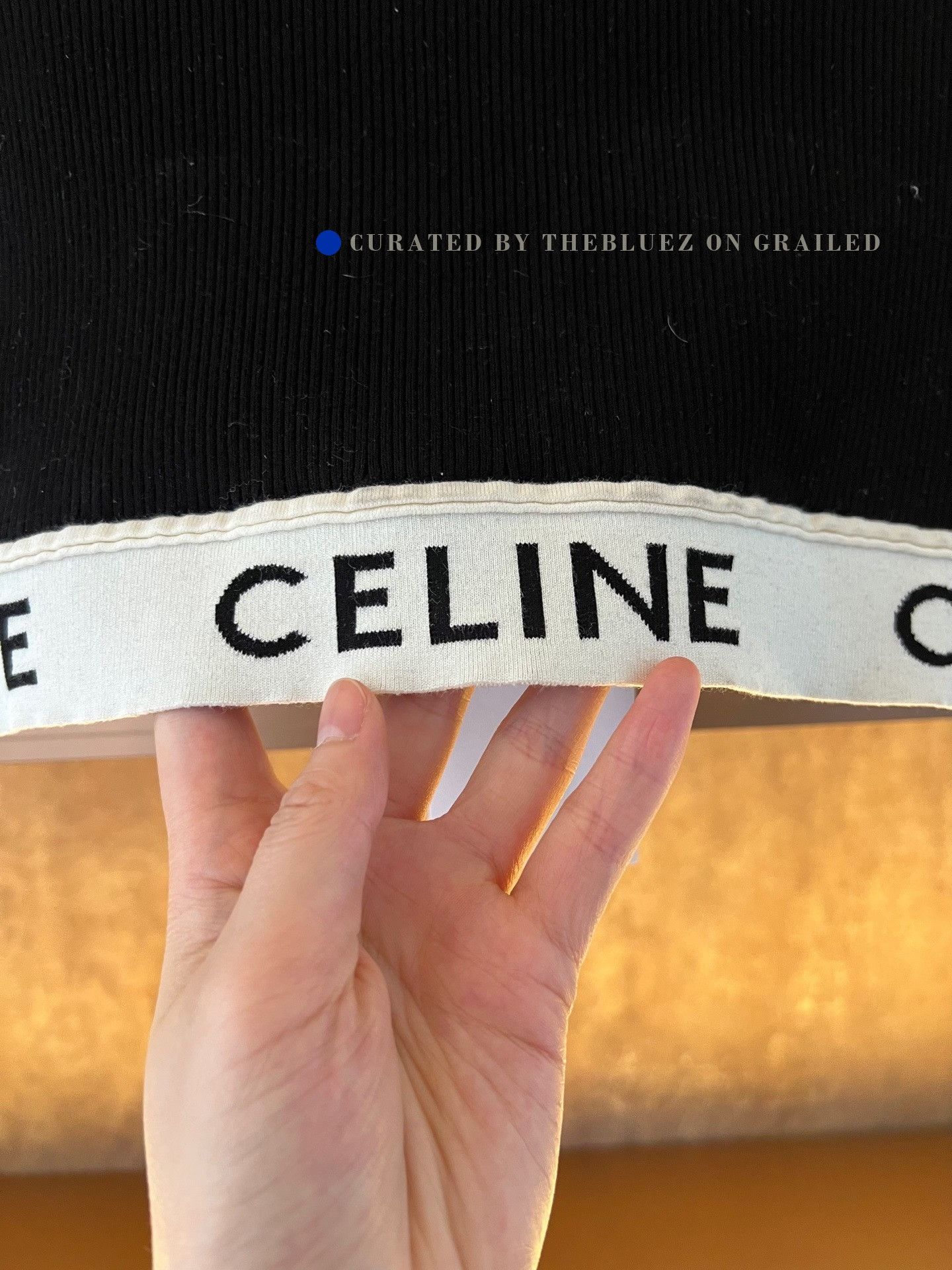 Celine Celine Knit Off-Shoulder Top Size S / US 4 / IT 40 - 3 Thumbnail