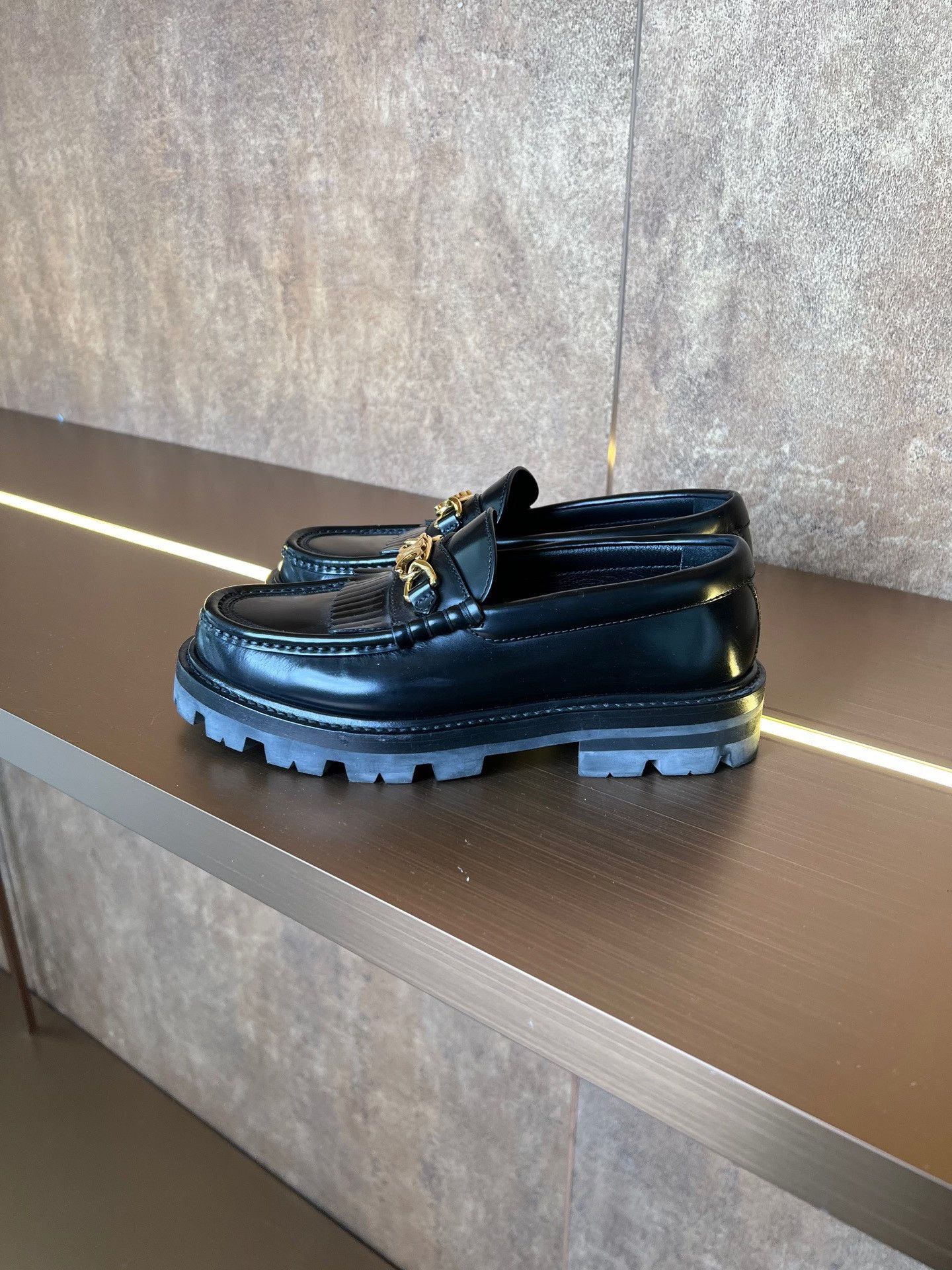 Celine Celine Triomphe Leather Loafer Size US 4 / IT 34 - 7 Thumbnail