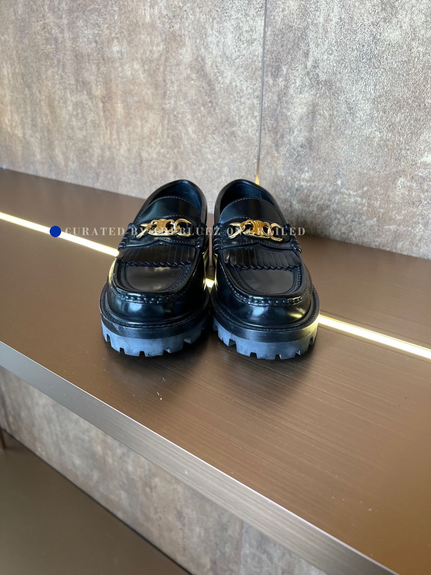 Celine Celine Triomphe Leather Loafer Size US 4 / IT 34 - 4 Thumbnail