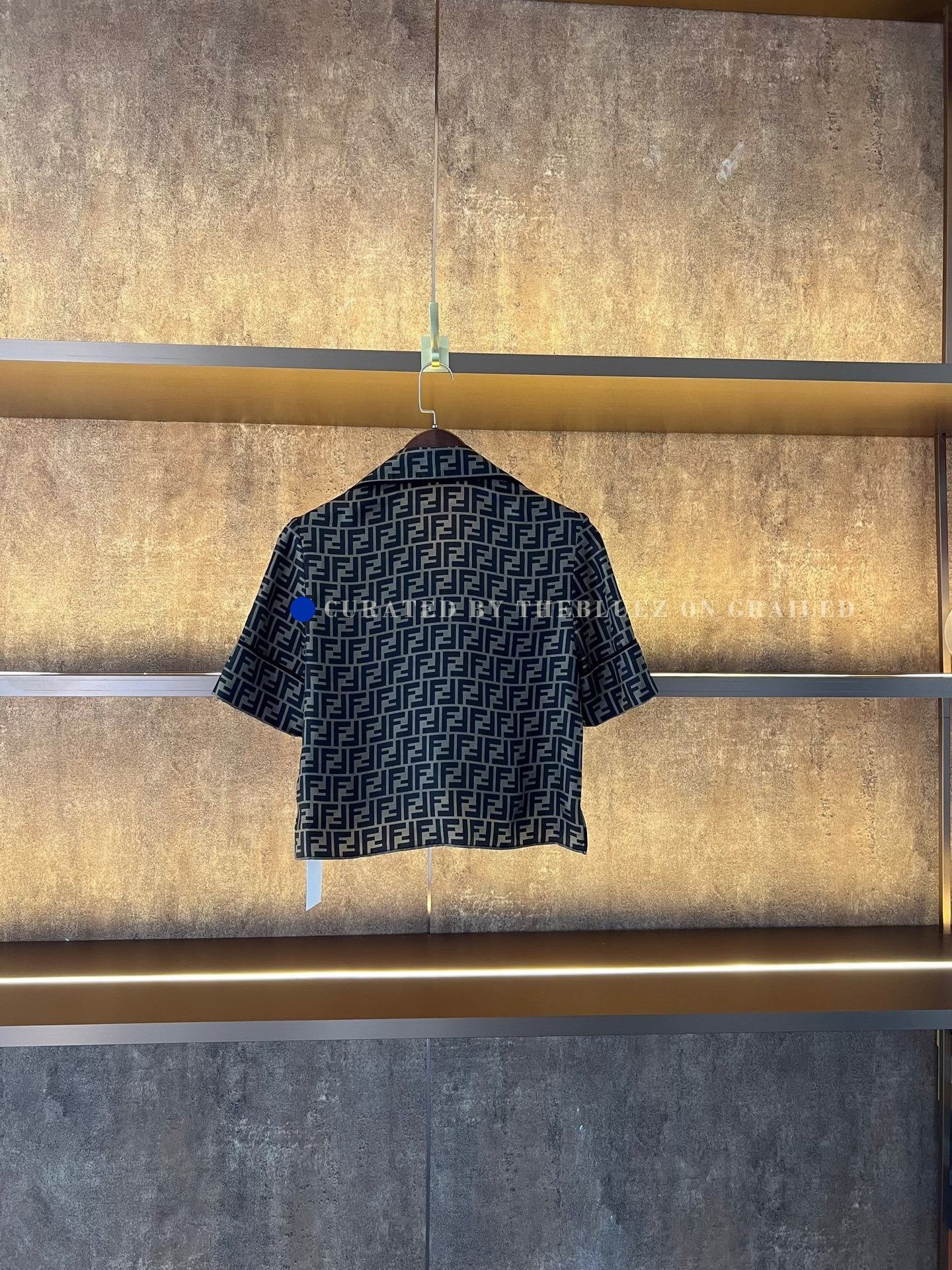 Fendi Fendi All-over Print Silk Short-sleeve Shirt Size XS / US 0-2 / IT 36-38 - 2 Thumbnail
