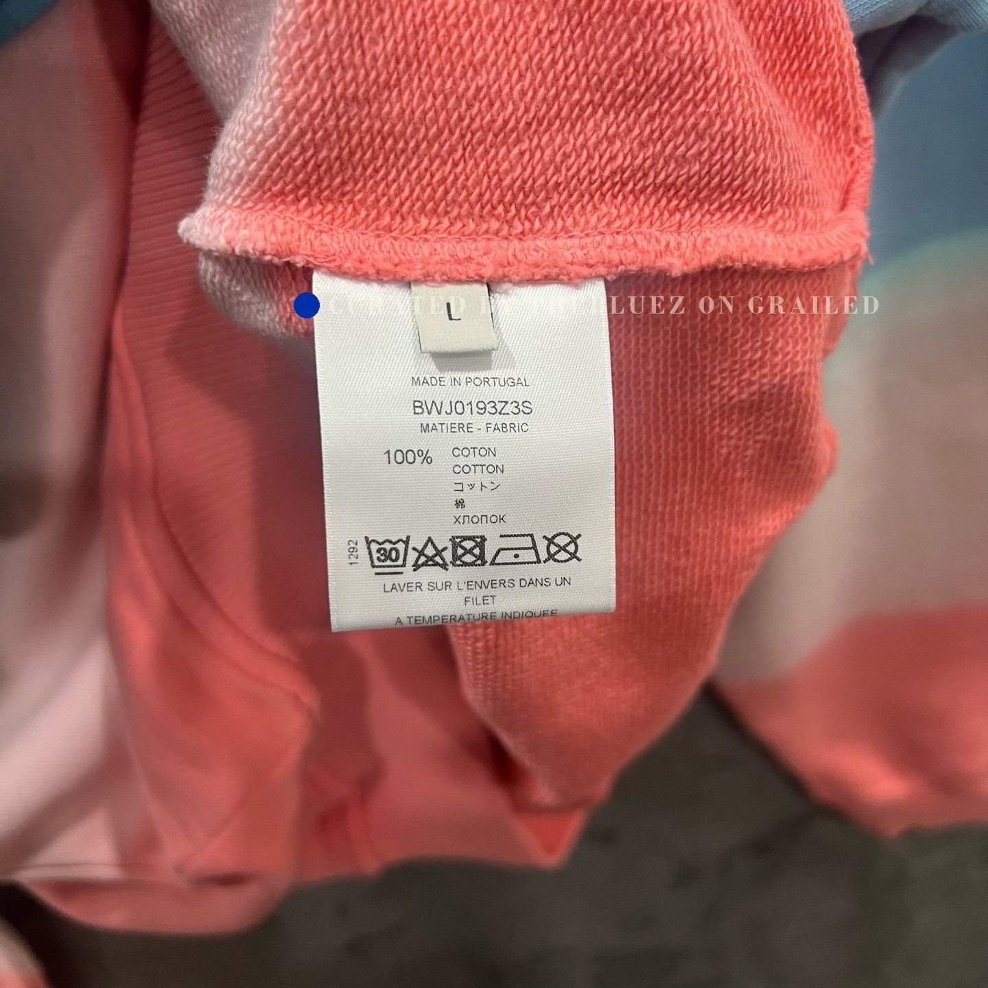 Givenchy Givenchy Blue White Pink Block Embroidered Pullover Size L / US 10 / IT 46 - 5 Thumbnail