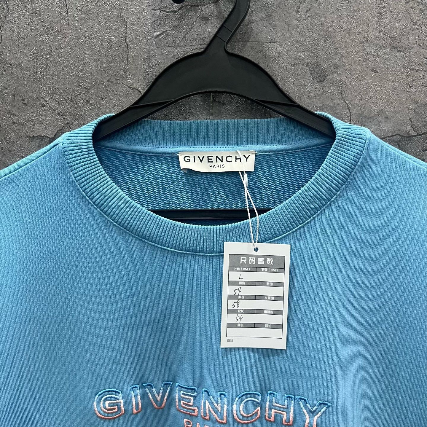 Givenchy Givenchy Blue White Pink Block Embroidered Pullover Size L / US 10 / IT 46 - 3 Thumbnail