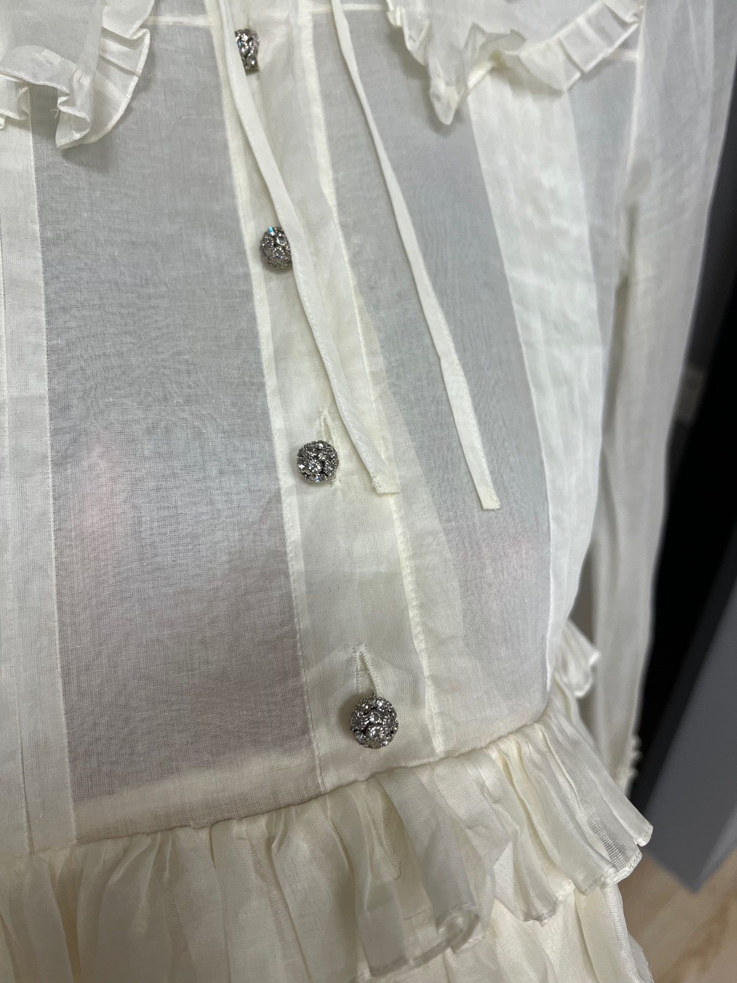 Miu Miu Miu Miu White Lace Tiered Skirt Size S / US 4 / IT 40 - 3 Thumbnail