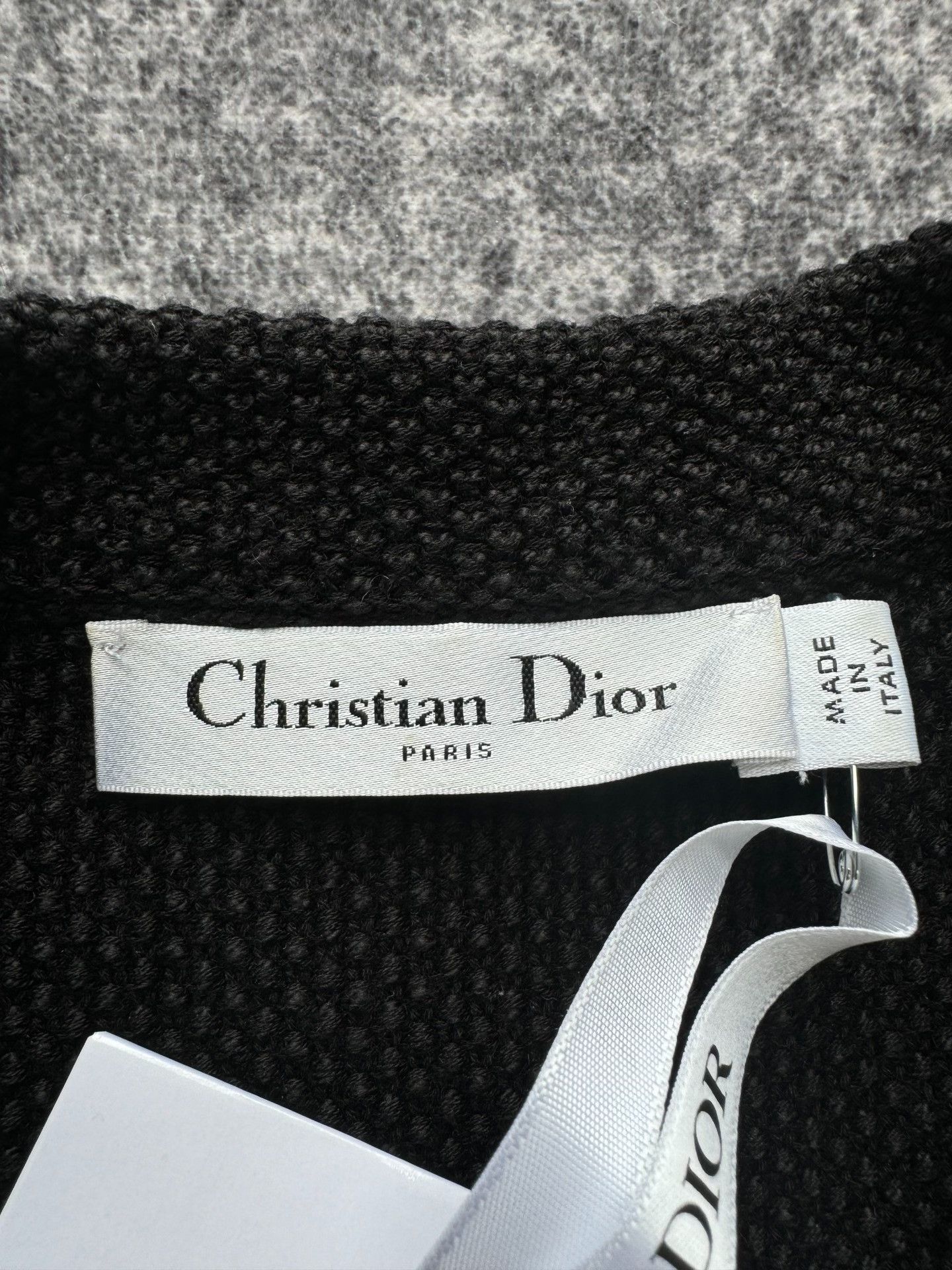 Dior Dior Black White Back Slogan Silk Cardigan Size S / US 4 / IT 40 - 3 Thumbnail