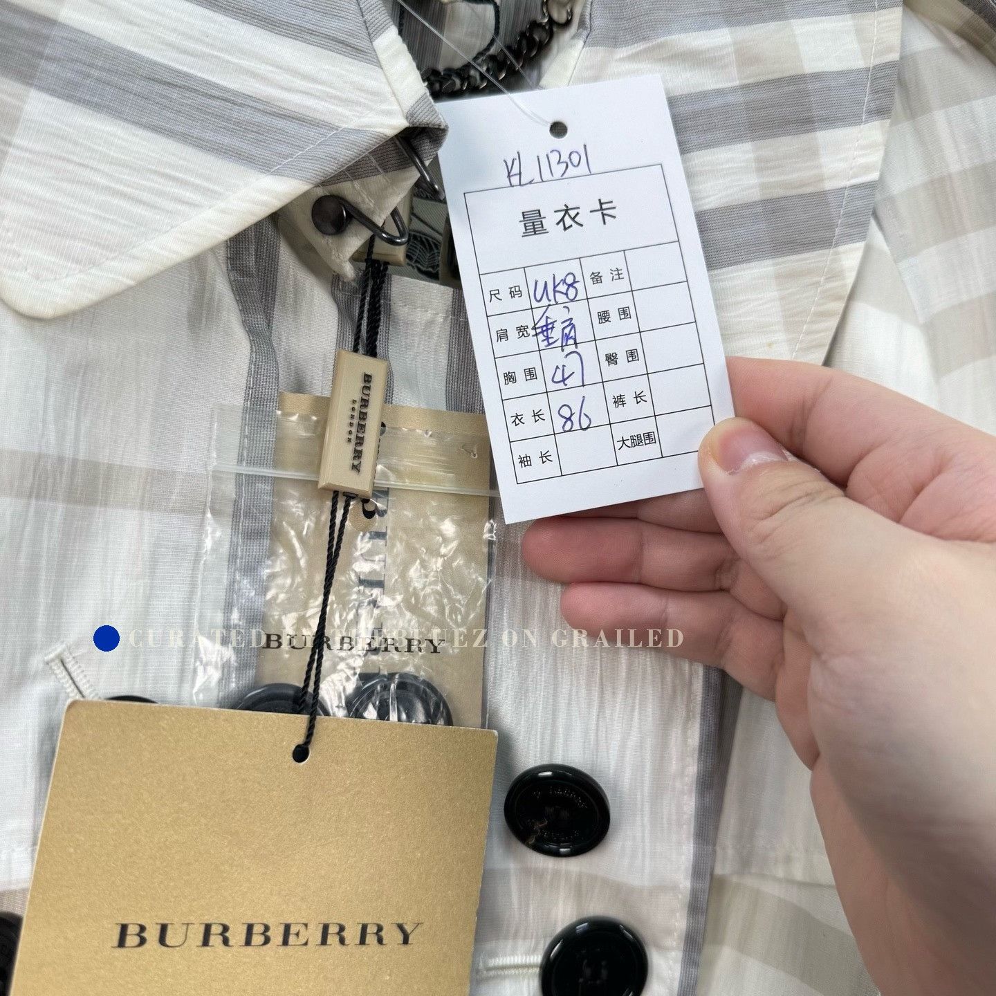 Burberry Burberry Double-breasted Check Trench Coat Size S / US 4 / IT 40 - 8 Thumbnail