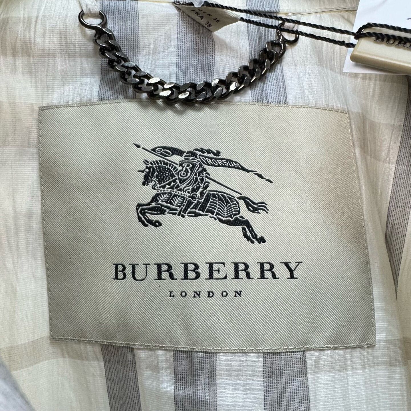 Burberry Burberry Double-breasted Check Trench Coat Size S / US 4 / IT 40 - 6 Thumbnail