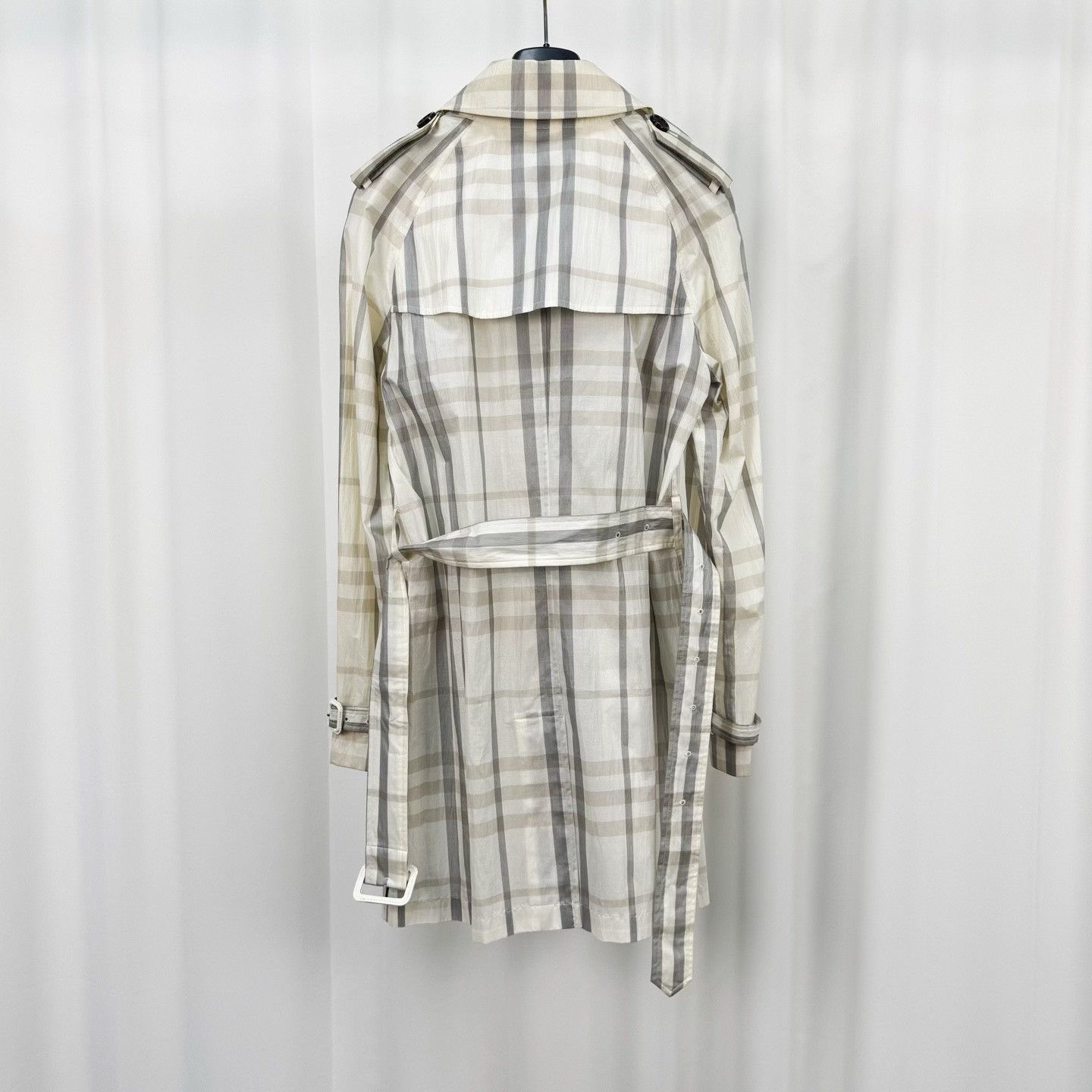 Burberry Burberry Double-breasted Check Trench Coat Size S / US 4 / IT 40 - 2 Thumbnail