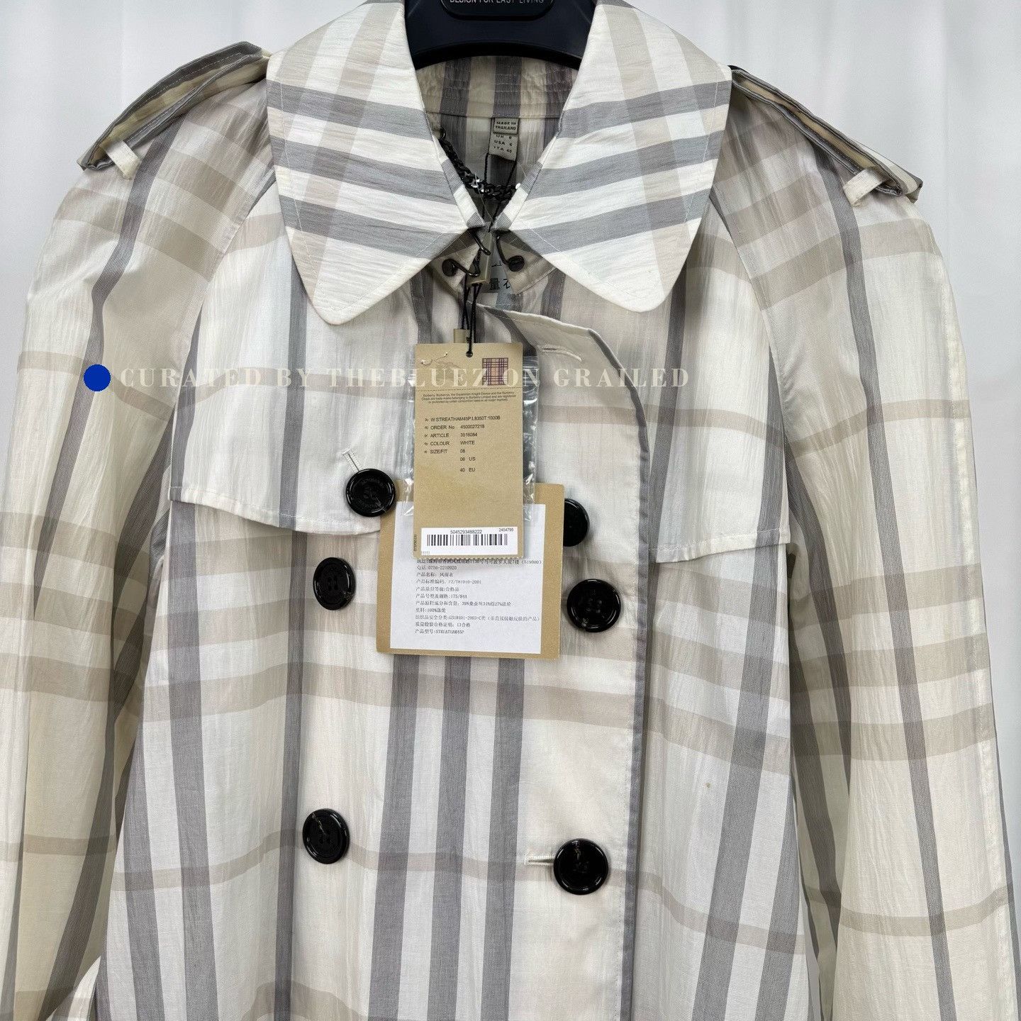 Burberry Burberry Double-breasted Check Trench Coat Size S / US 4 / IT 40 - 3 Thumbnail