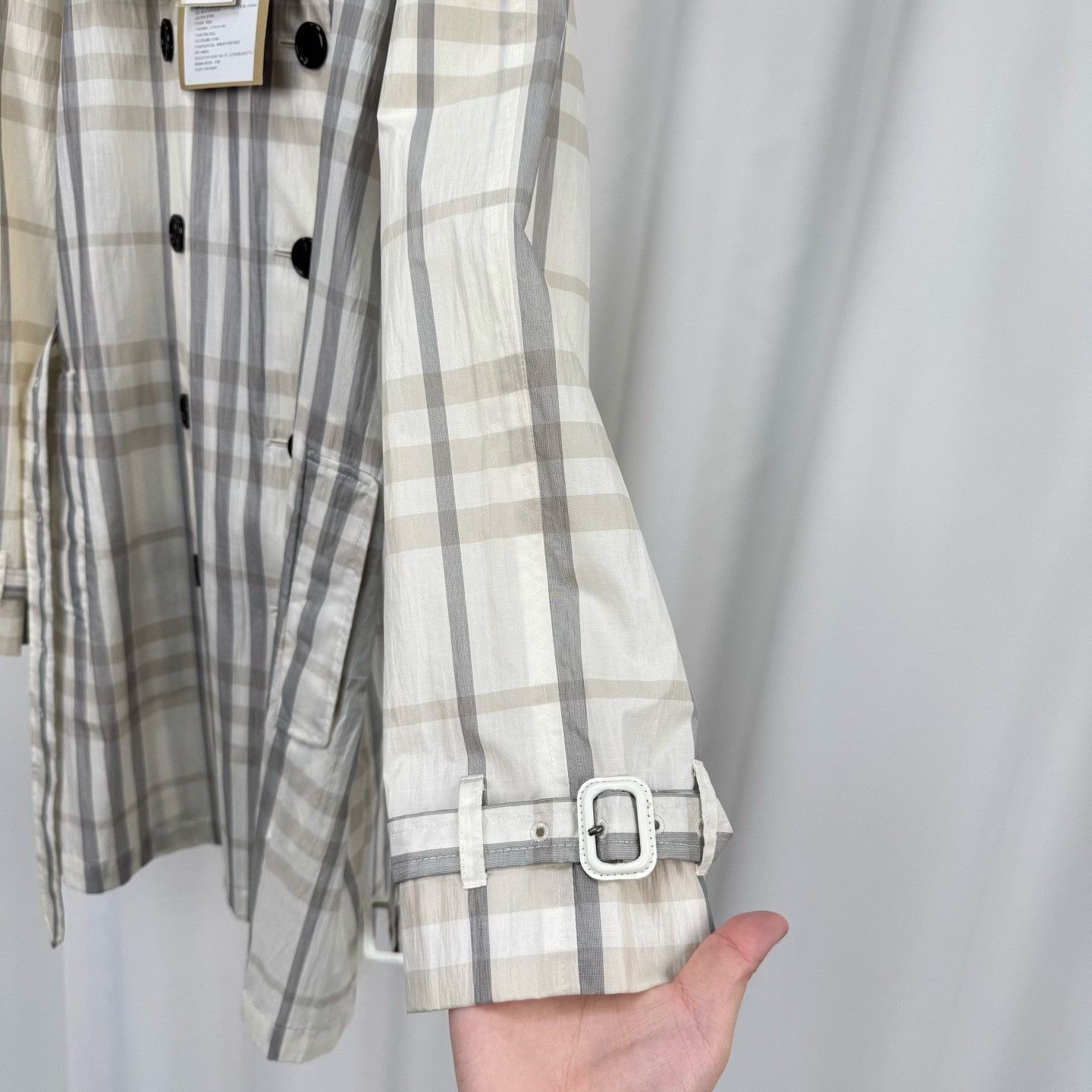 Burberry Burberry Double-breasted Check Trench Coat Size S / US 4 / IT 40 - 4 Thumbnail