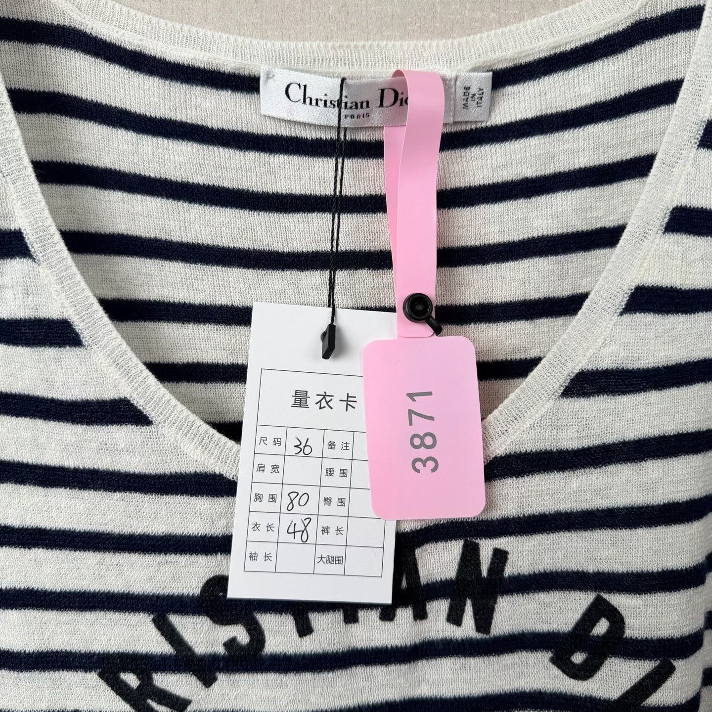 Dior Dior 25SS Blue White Striped Linen Vest Size XS / US 0-2 / IT 36-38 - 4 Thumbnail