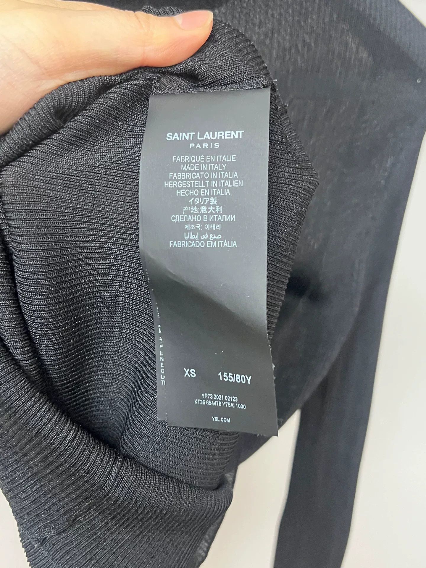 Saint Laurent Paris SLP Gold Label Base Layer Size XS / US 0-2 / IT 36-38 - 4 Thumbnail