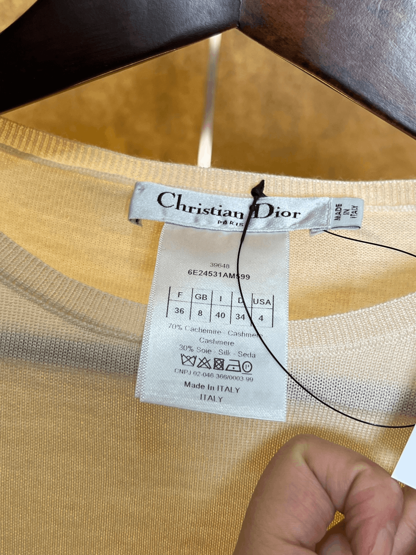 Dior Dior Cashmere CD Knit Sweater Size XS / US 0-2 / IT 36-38 - 4 Thumbnail