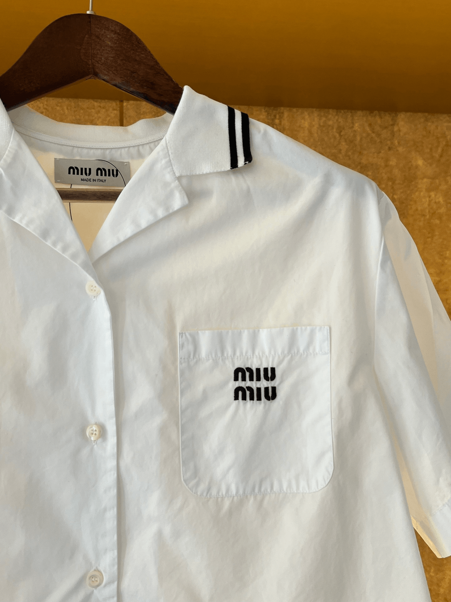 Miu Miu Miumiu Slogan Shirt Size S / US 4 / IT 40 - 3 Thumbnail