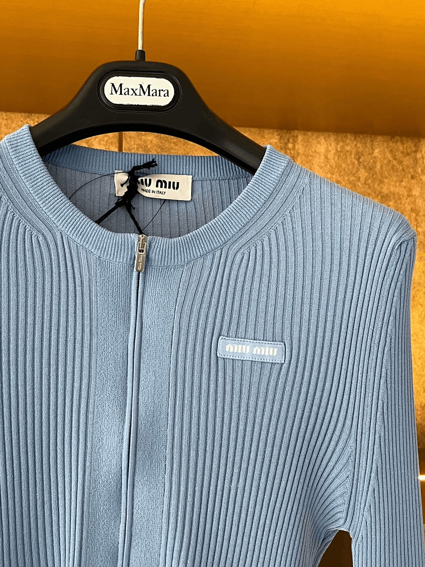 Miu Miu Miumiu Slogan Knit Sweater Size S / US 4 / IT 40 - 3 Thumbnail